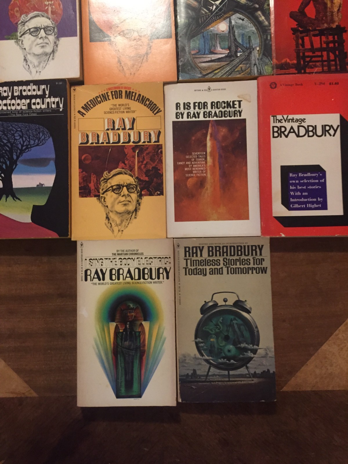 RAY BRADBURY Paperback Book Lot x10 1970s See Description