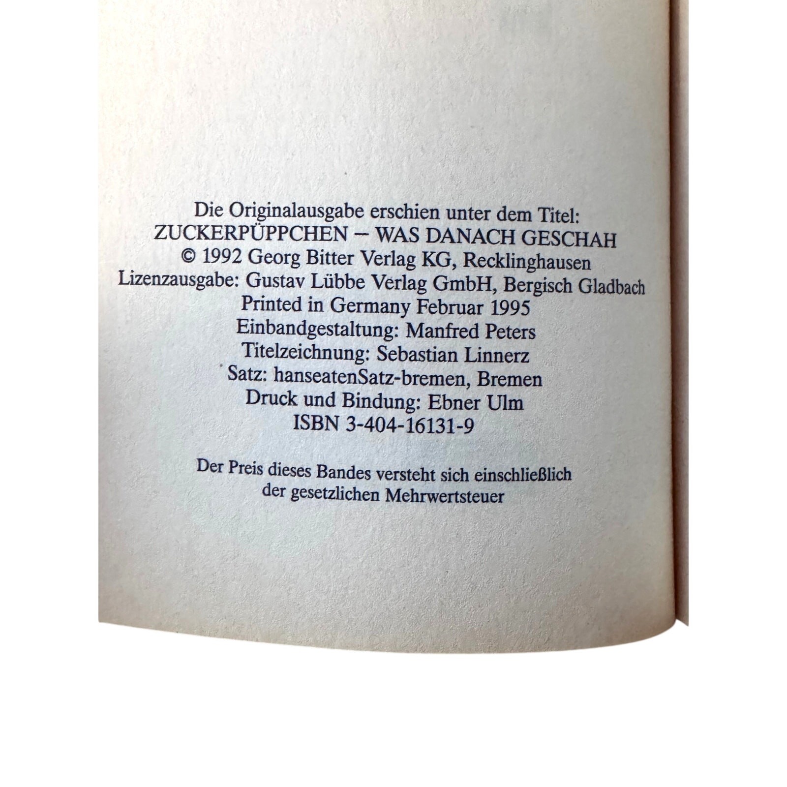 Zuckerpüppchen und die Zeit danach by Heidi Hassenmüller – 1992