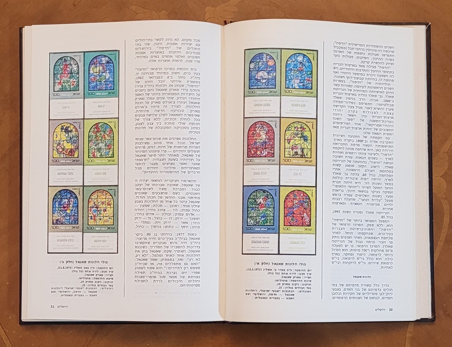 The Holy Land In Israel Stamps by M.Naor & Z.Aner, 1980, Hebrew, 190 pages.