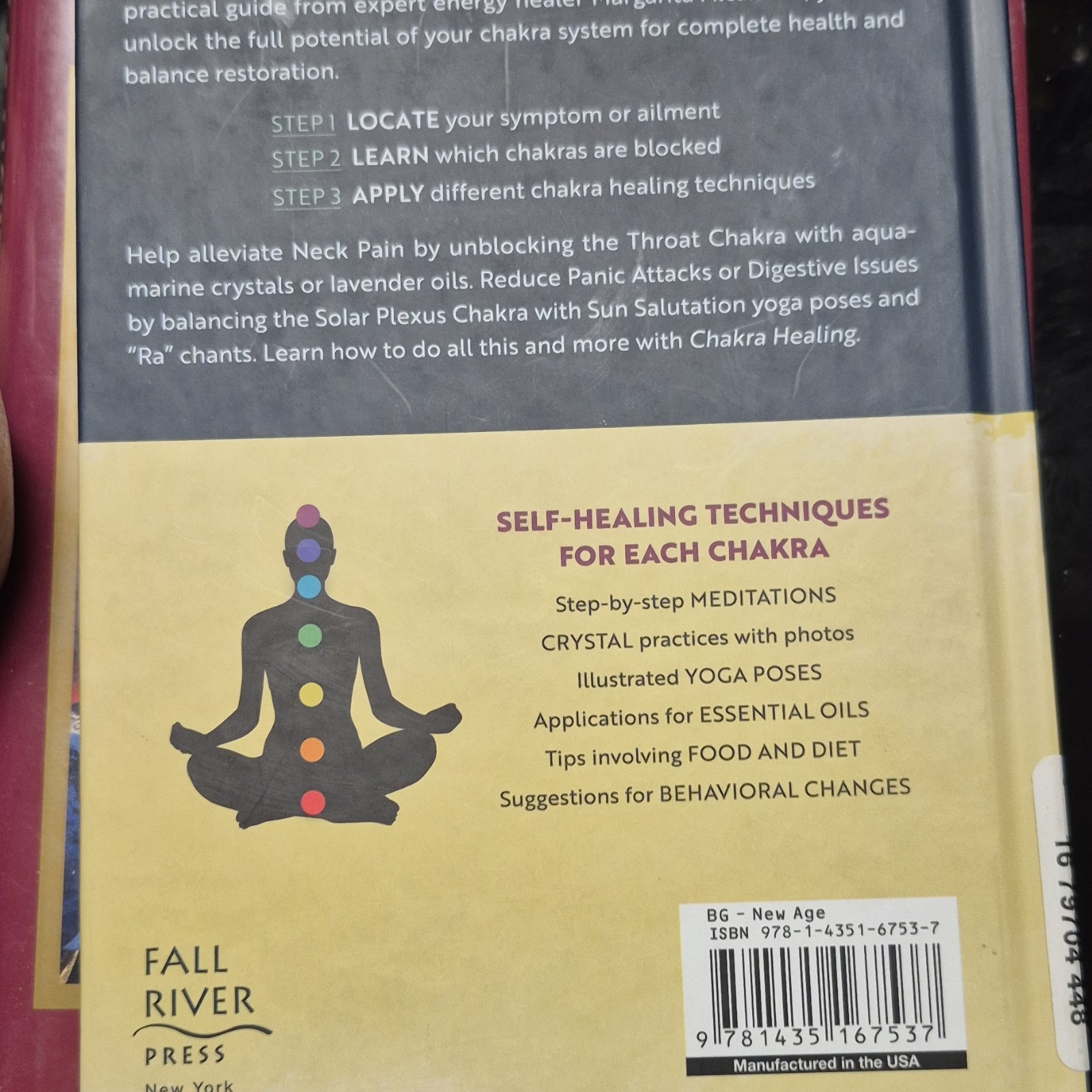 Chakra Healing by Margarita Alcantara, Hardcover, Healing, Meditation
