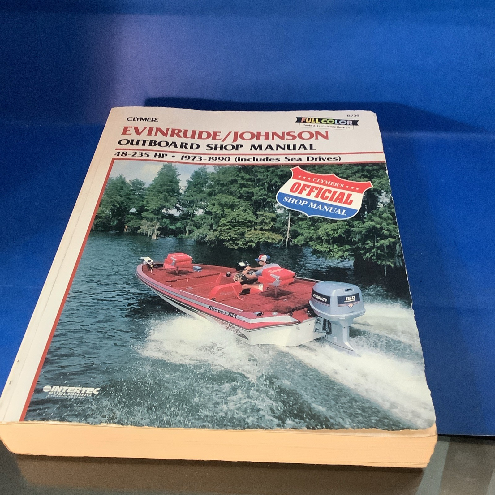 Clymer Evinrude/Johnson Outboard Shop Manual 48-235 HP 1973-1990 Sea Drives