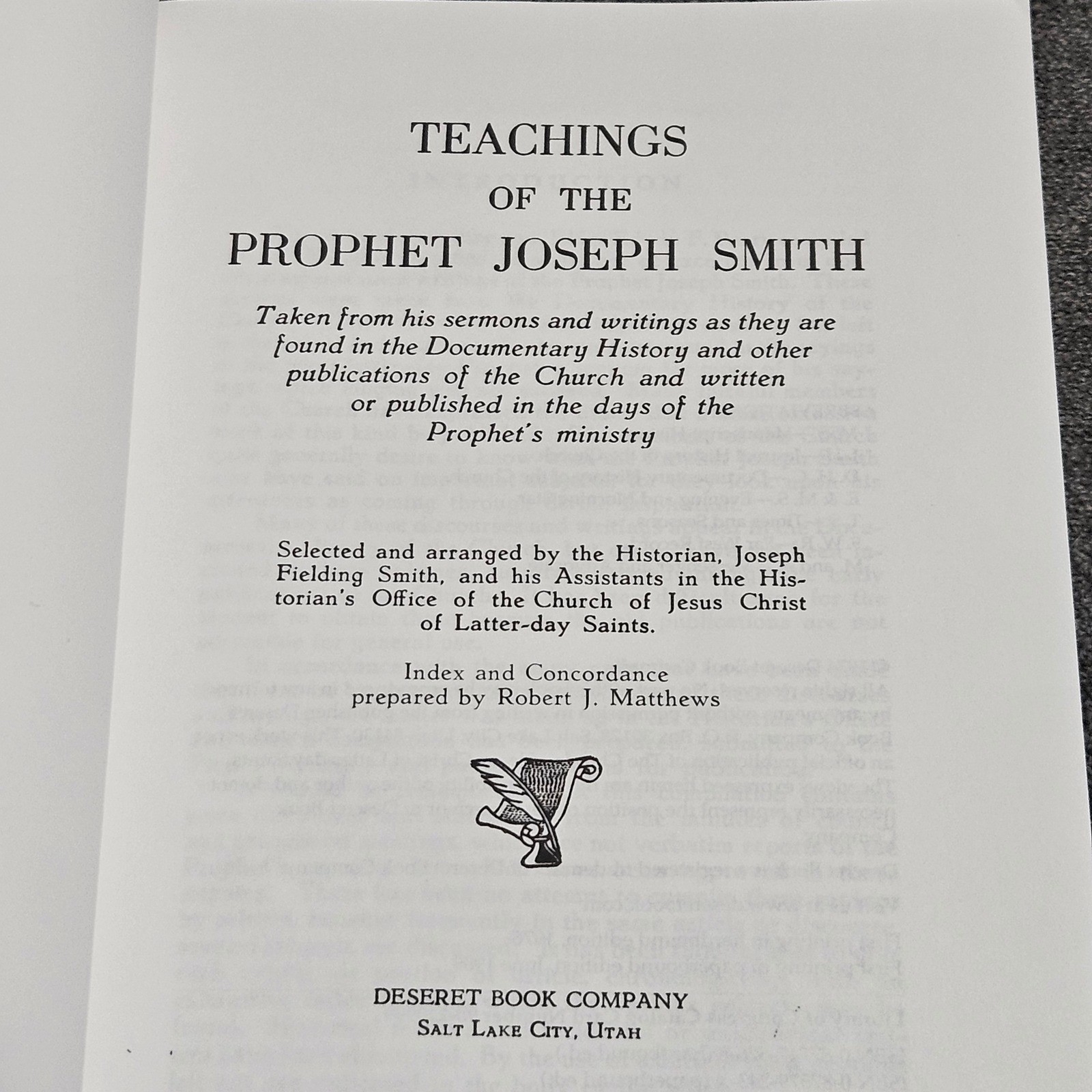 Teachings of the Prophet Joseph Smith LDS Book Joseph Fielding Smith