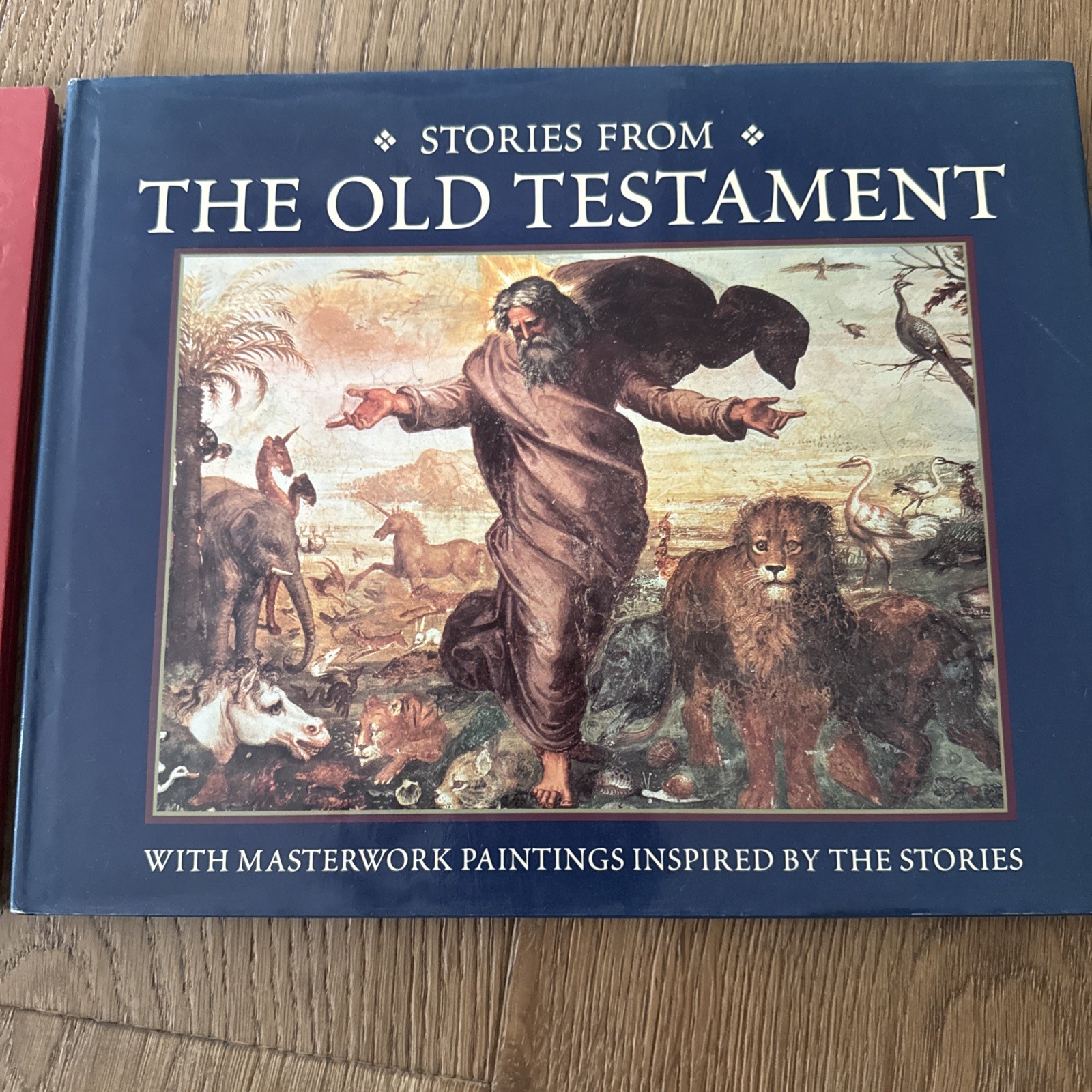 Set Of 2 Stories From The Old Testament & New Testament W/ Masterwork Paintings