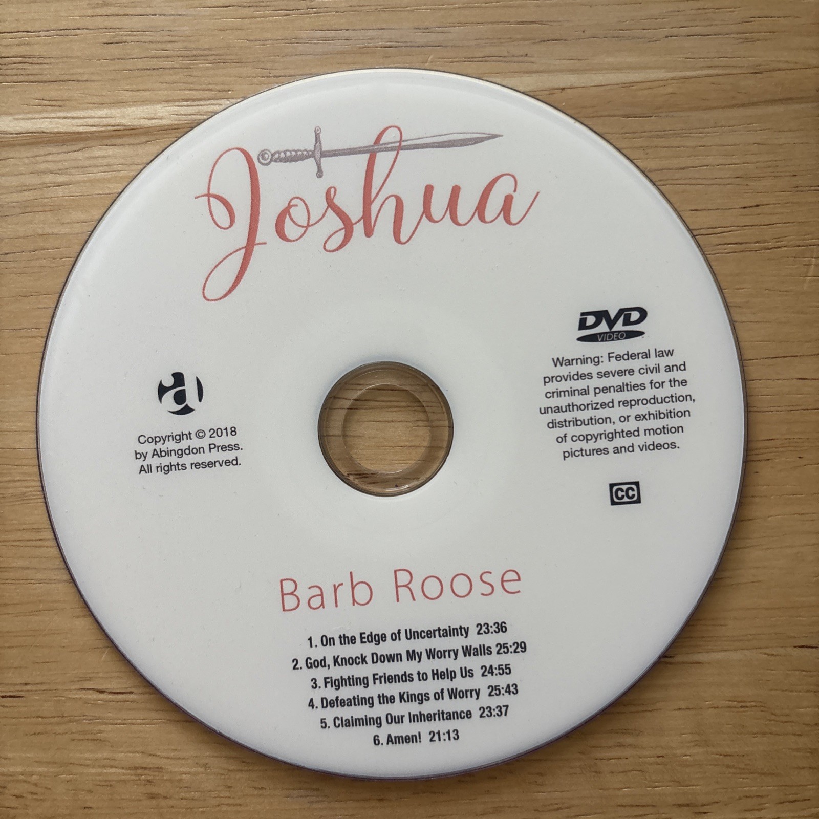 Joshua DVD & Leader Guide Lot by Barb Roose Winning the Worry Battle Study