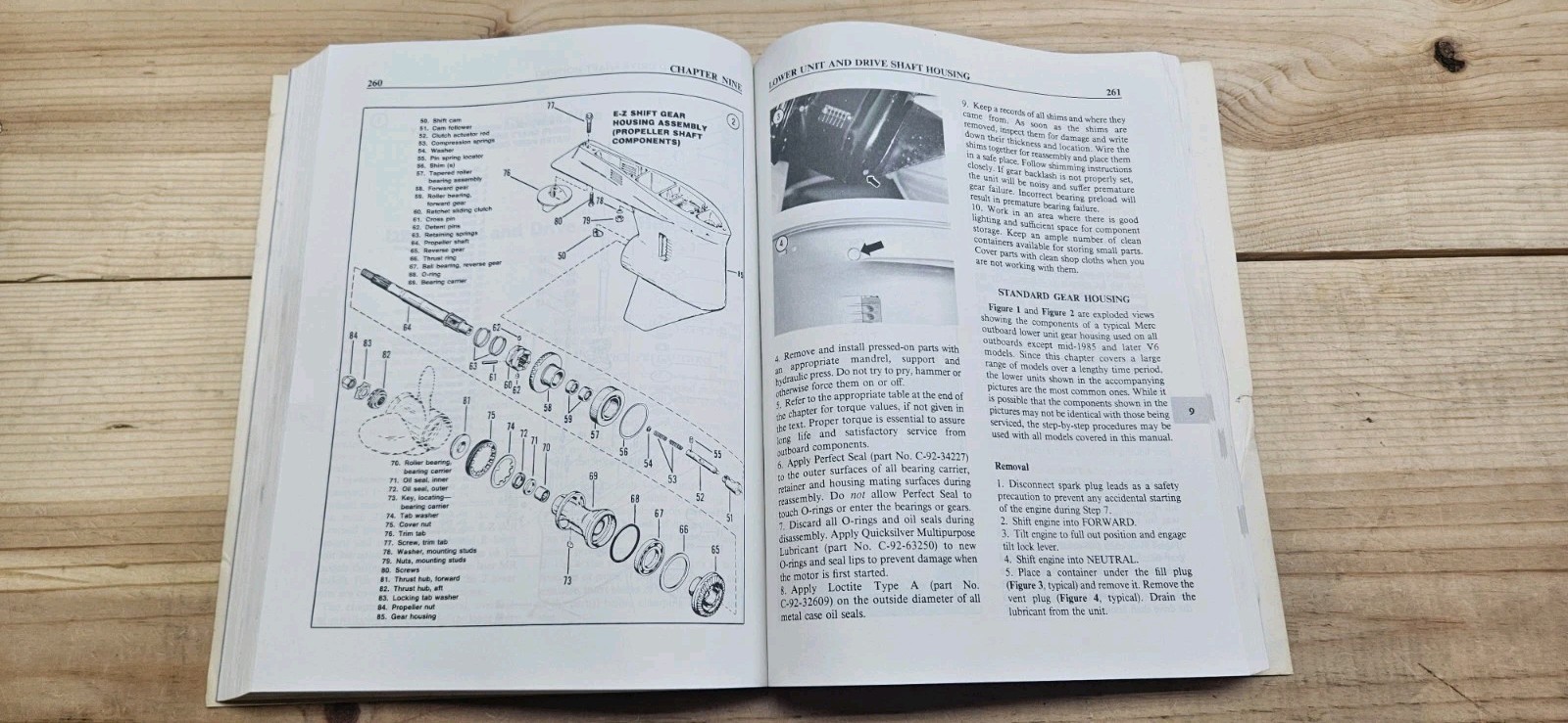 Clymer B726 Mercury Outboard Shop Manual 45-225 HP 1972 Thru 1989 Paperback