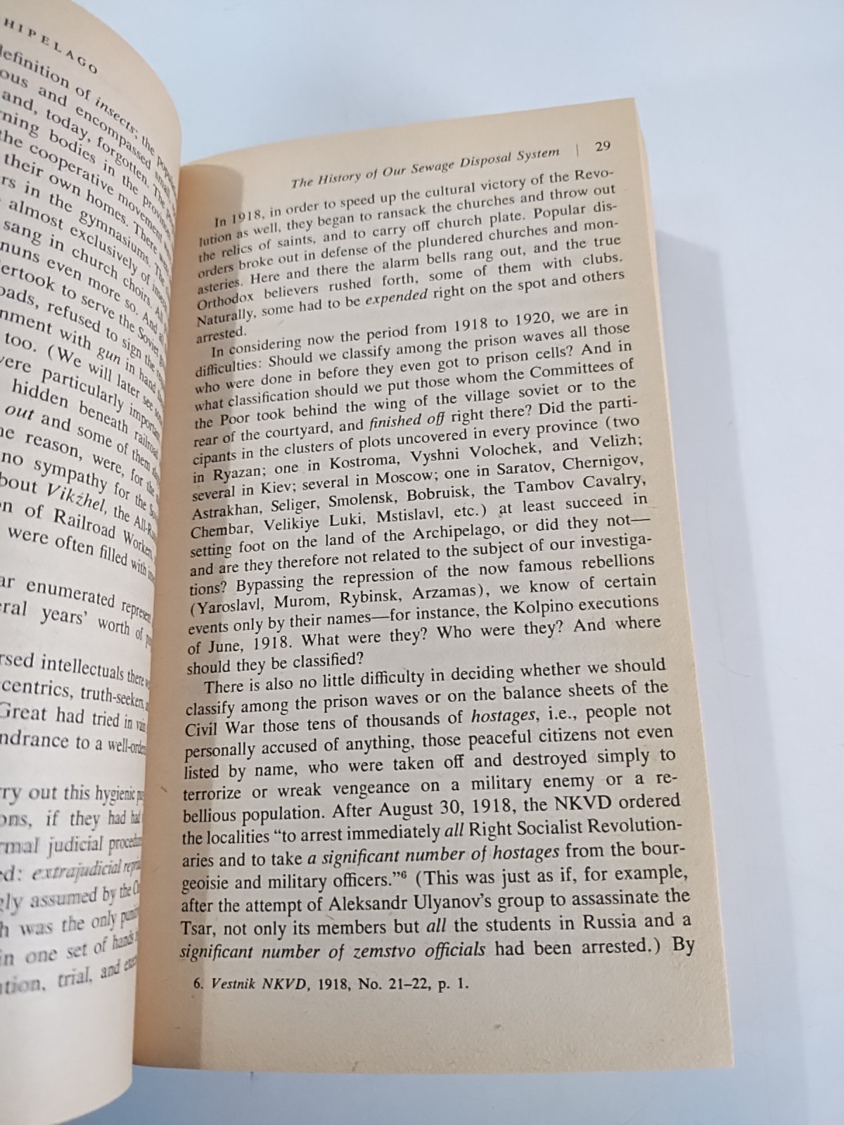 The Gulag Archipelago by Akesander I. Solzhenitsyn Vintage 1974 Paperback 1st Ed