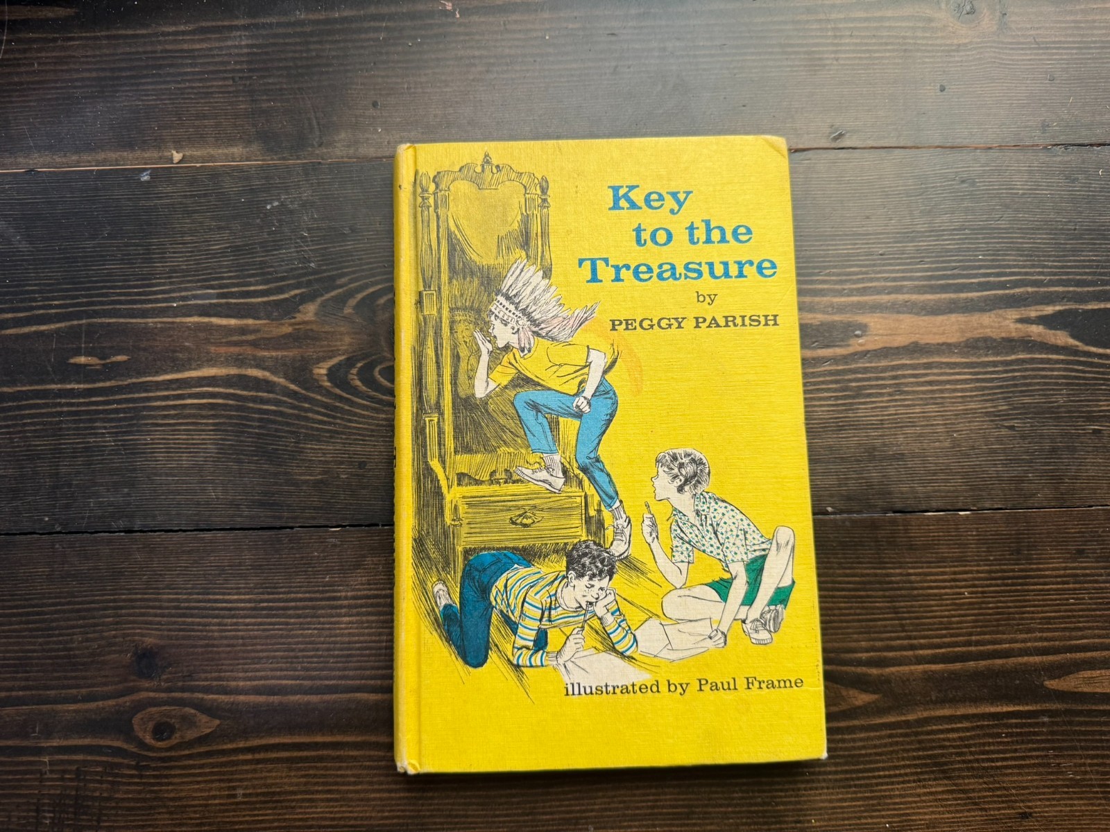 VTG – Key to the Treasure by Peggy Parish [HC, 1966] Weekly Reader