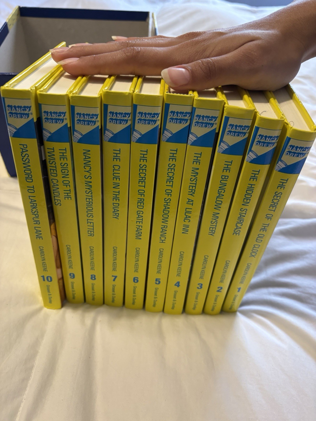 Nancy Drew Mystery Stories Collection Books 1-10 Never Used, Excellent Cond.