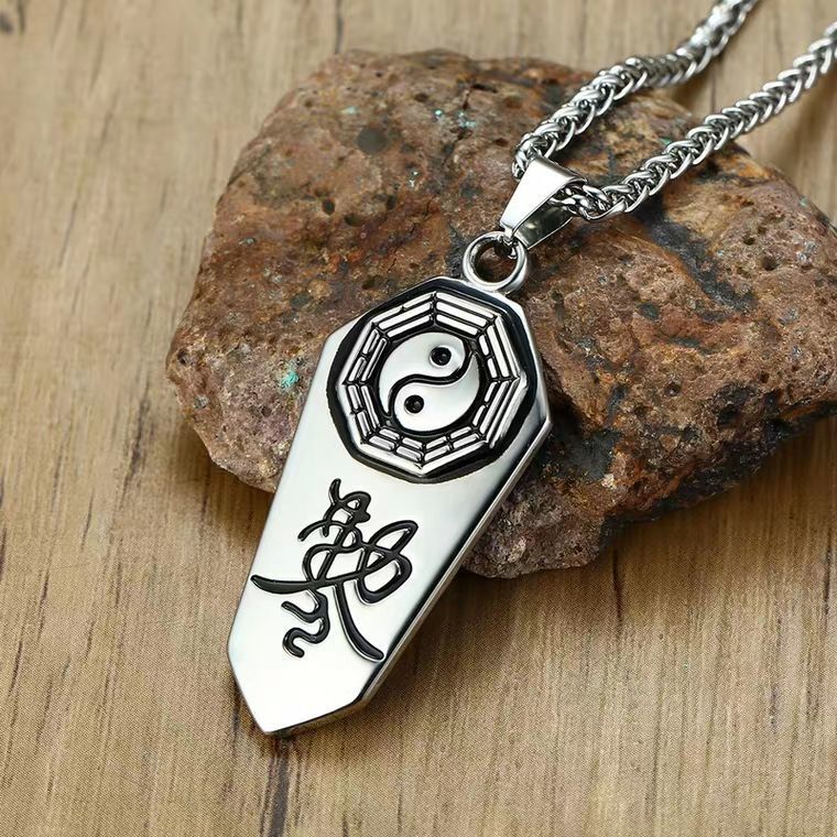 Pure and authentic vermilion double-sided amnesty order gossip necklace for men