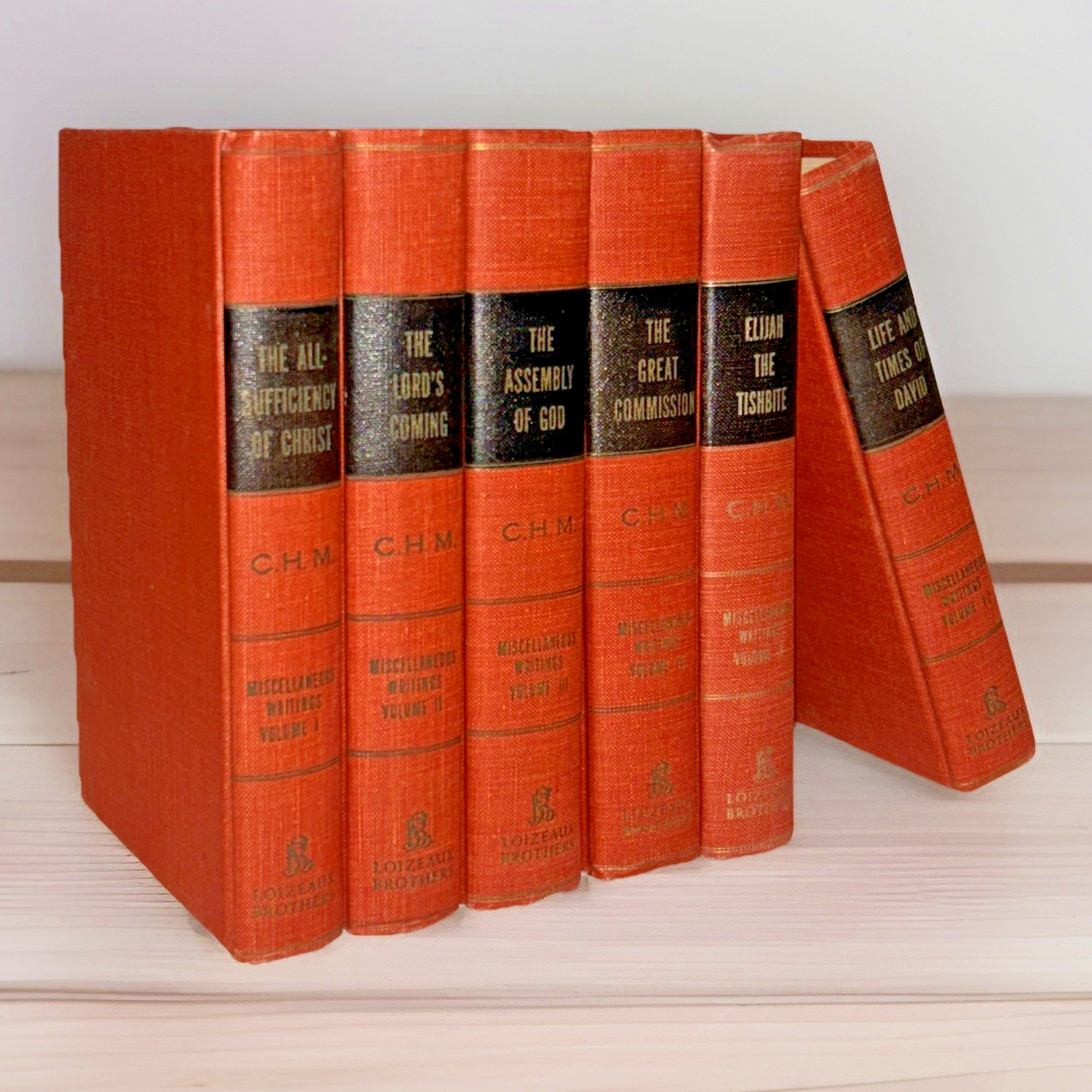 Miscellaneous Writings of C. H. Mackintosh ~ Volume 1-6 ~ Tenth Print ~ 1960