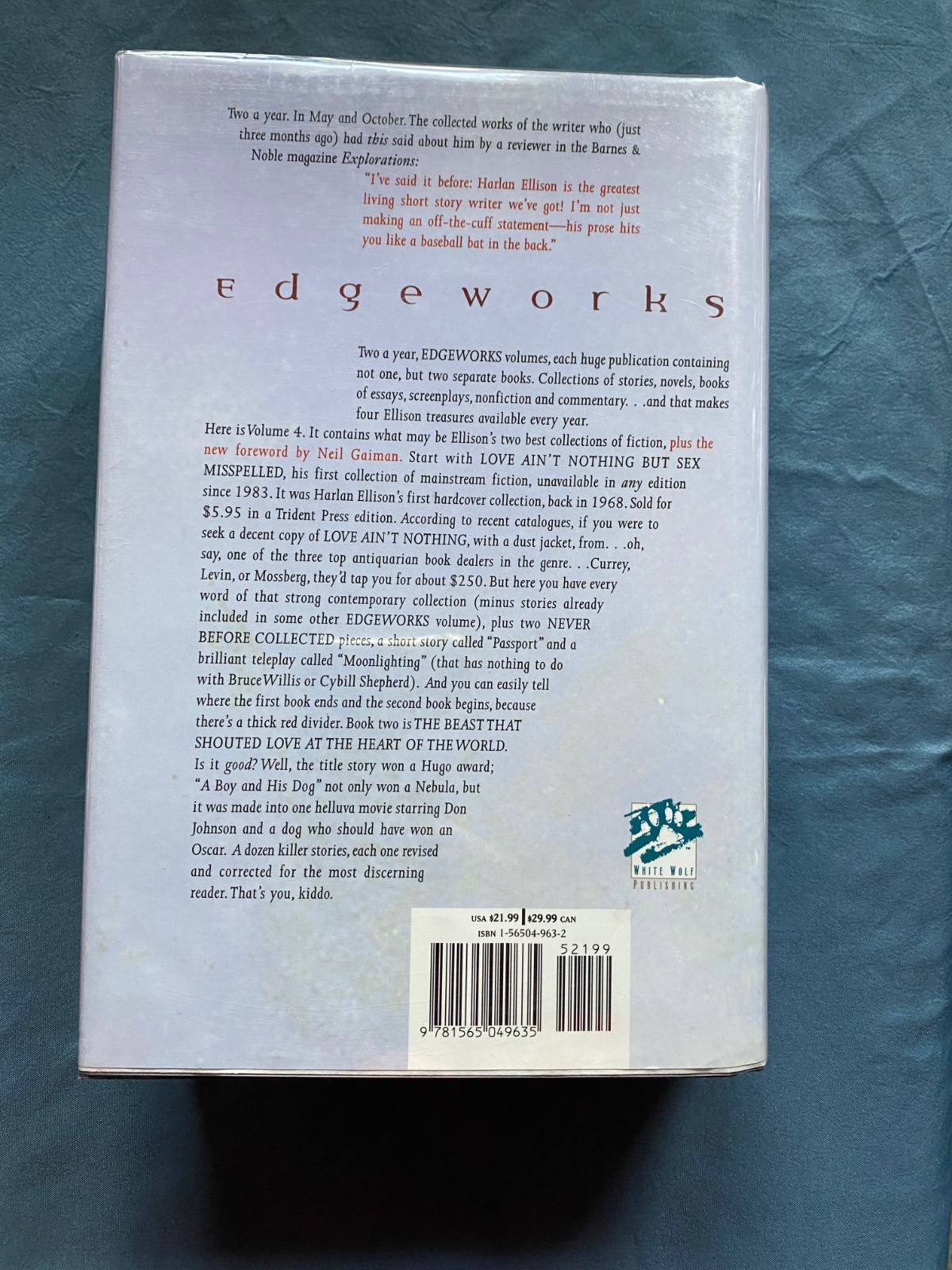 Harlan Ellison Book Lot; 11 Titles; Edgeworks 1-4; Watching; Ellison Wonderland