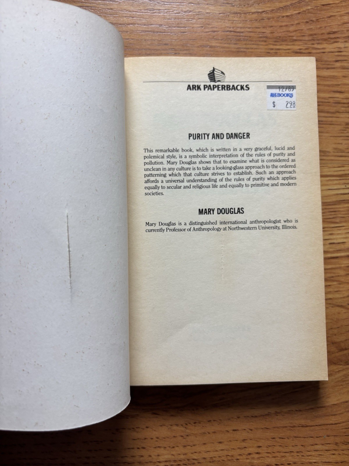 Purity and Danger : An Analysis of the Concepts of Pollution and Taboo by…