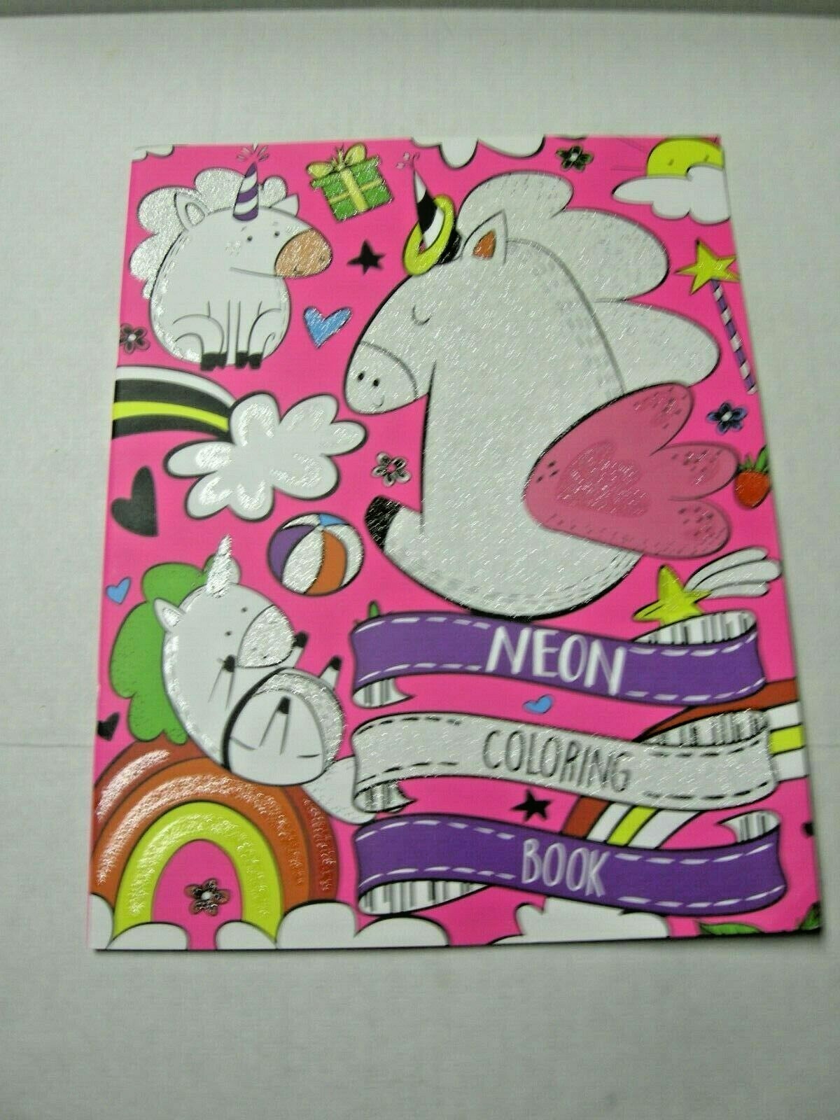 Unicorn Neon Coloring Book By Vision St. Publishing, Paperback, Brand New