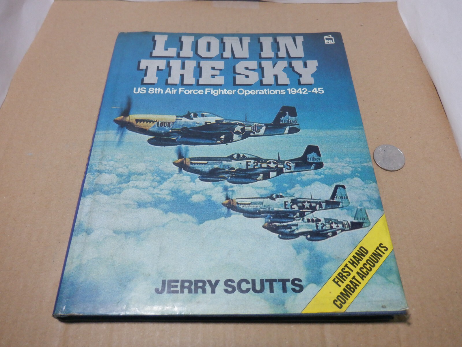 „LION IN THE SKY“ 8TH AIR FORCE OPERATIONS AIRCRAFT FIGHTER PLANE BOOK WWII