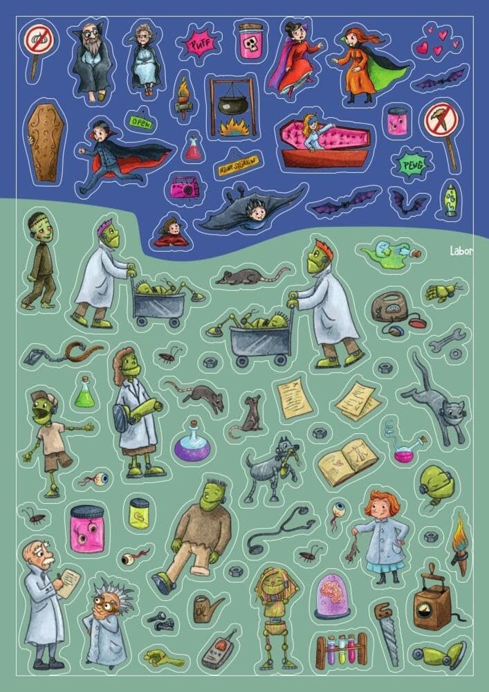 Julia Gerigk Mein Stickeralbum Grusel: Über 500 Sticker ( (Broschre) (UK IMPORT)