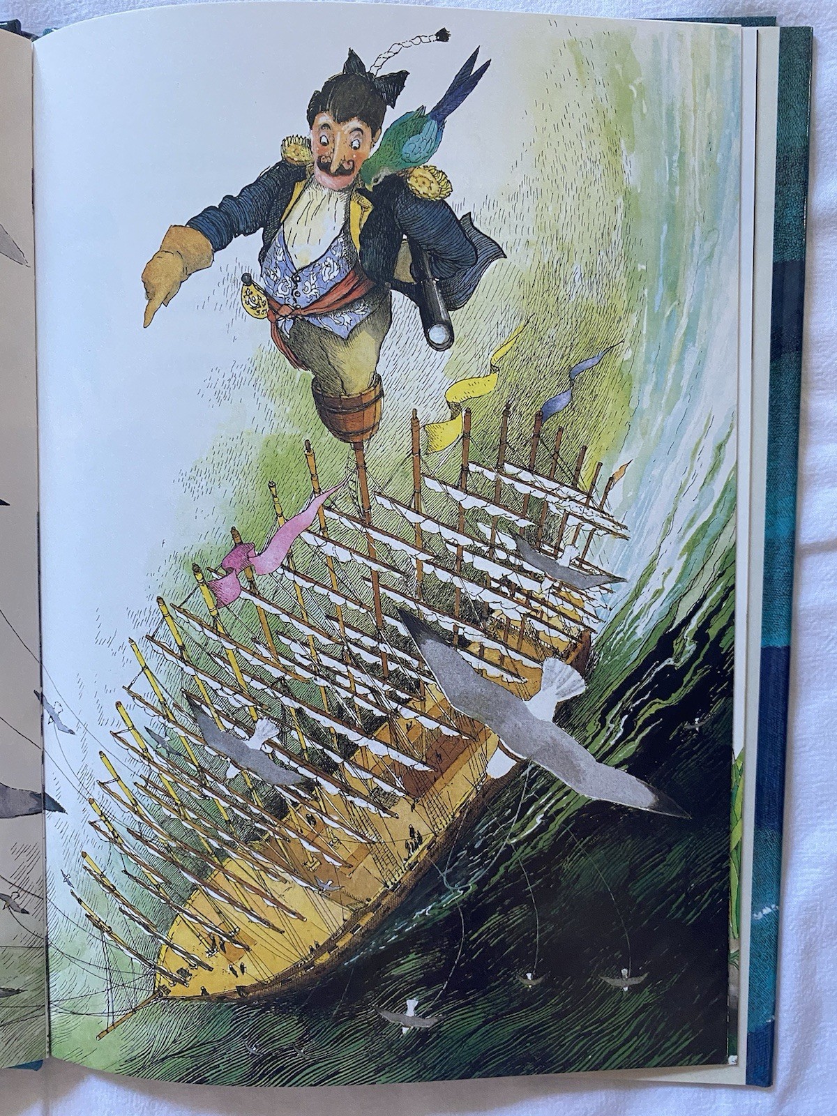 The Baron Rides Out Adrian Mitchell 1985 HC Illustrated Munchausen