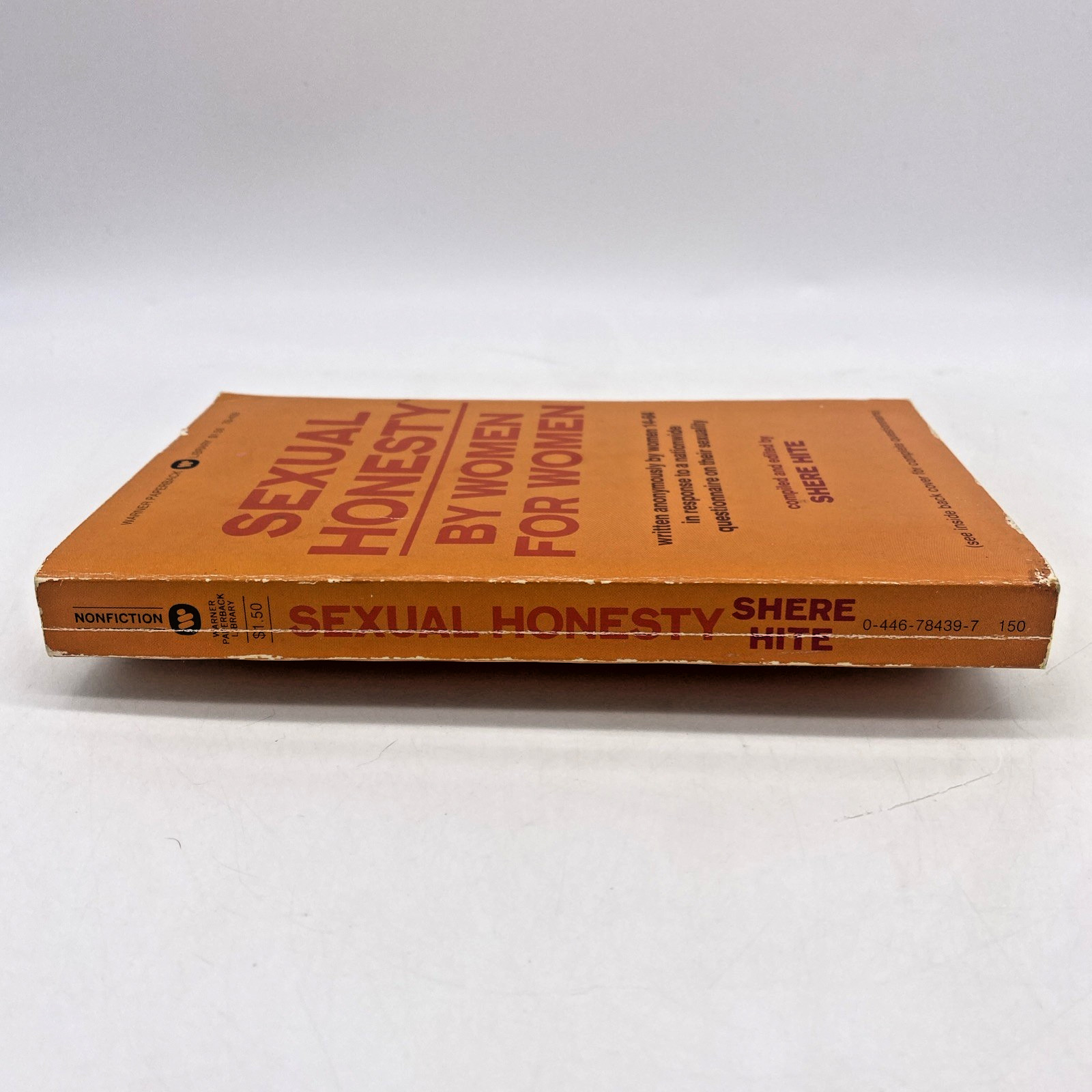 Sexual Honesty By Women For Women Shere Hite 1974 1st edition Paperback Warner