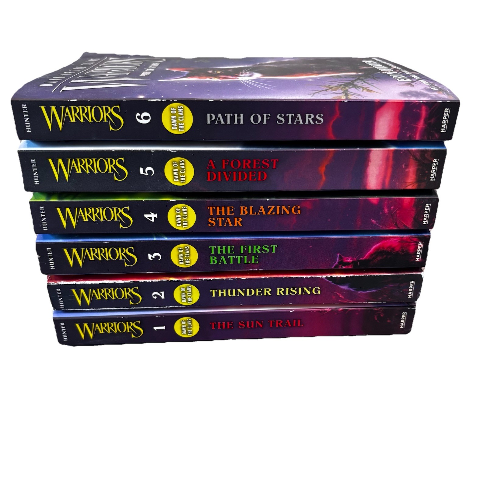 Warriors: Dawn of the Clans Complete Set Books 1-6 Paperback Lot By Erin Hunter