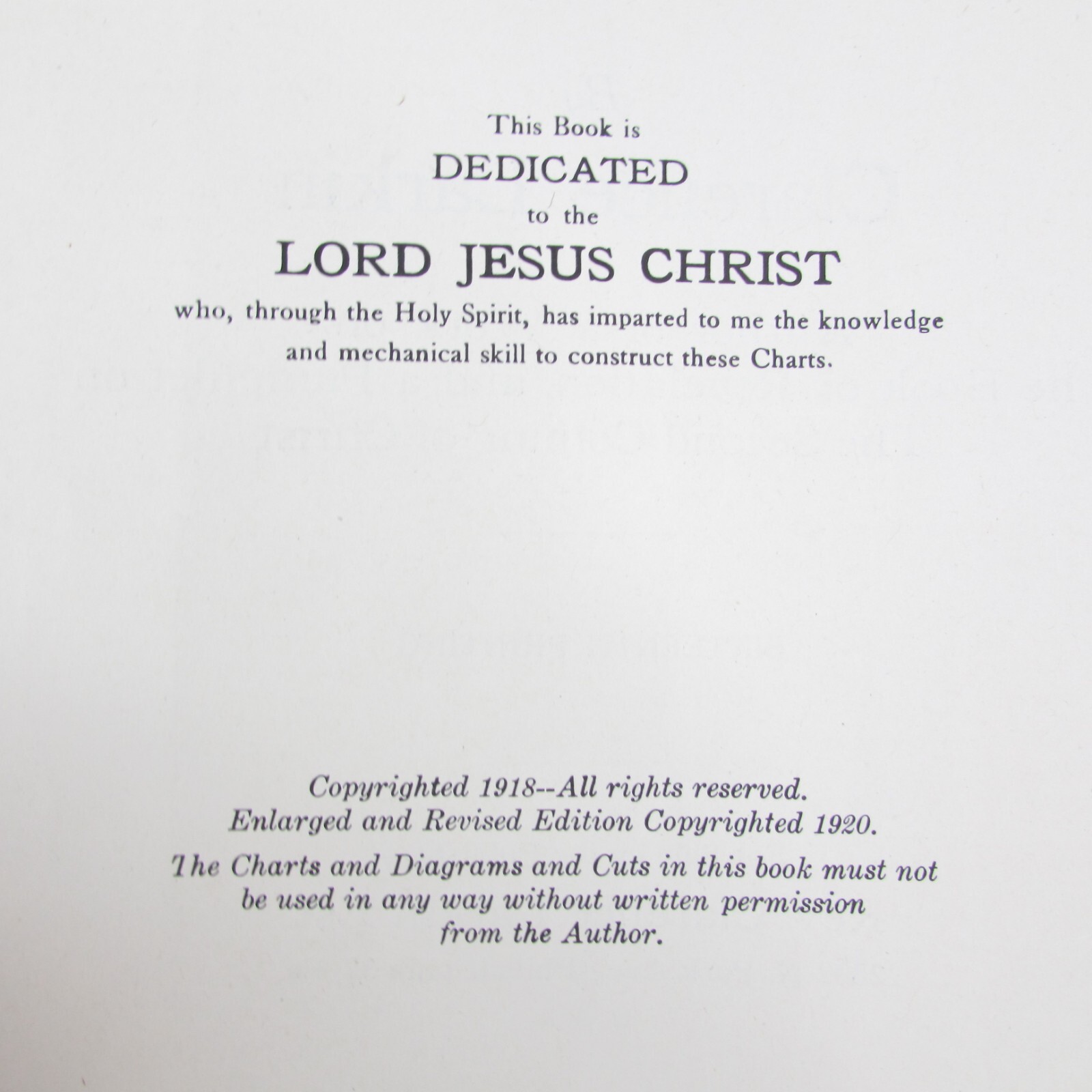 Dispensational Truth or God’s Plan & Purpose in the Ages Clarence Larkin 1920 HB