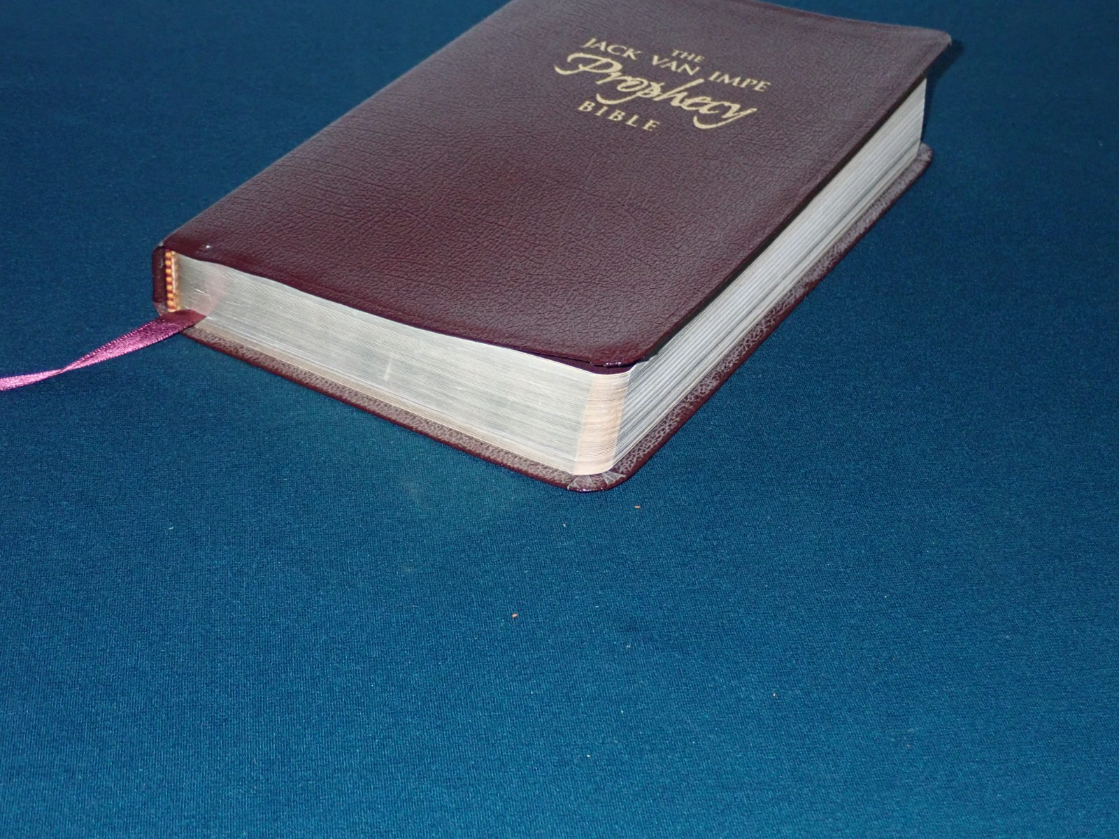 Jack Van Impe Prophecy Bible KJV 1999 Imitation Leather Red Letter Clean Pages