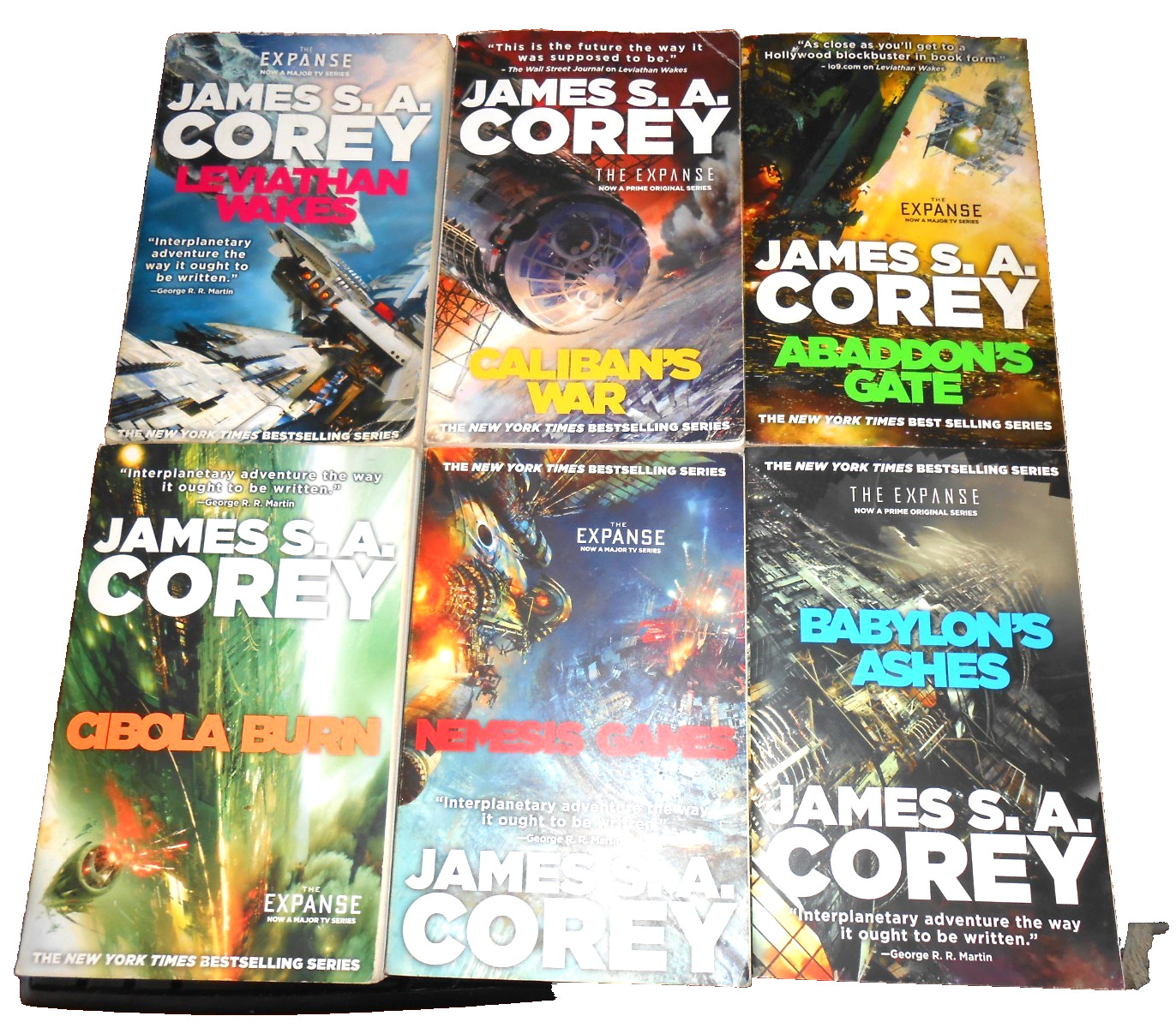 James S. A. Corey Lot of 6 THE EXPANSE Books 1-6 – TPB GC