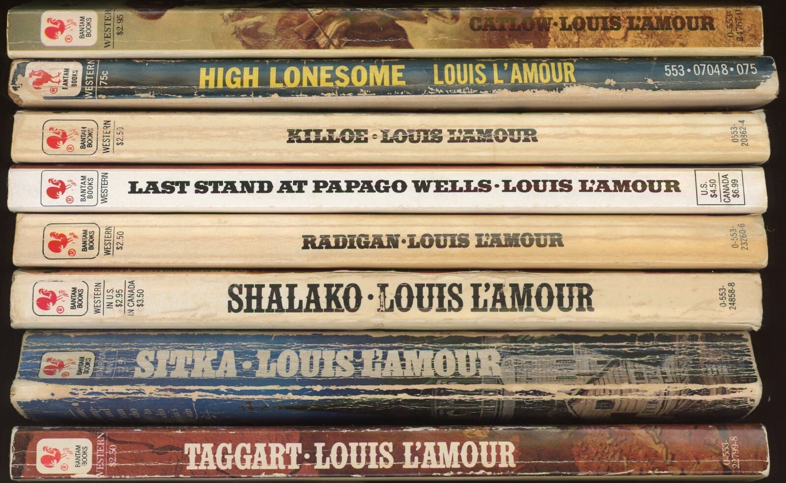 Western Action Adventure Lot of 8 Paperback by Louis Lamour