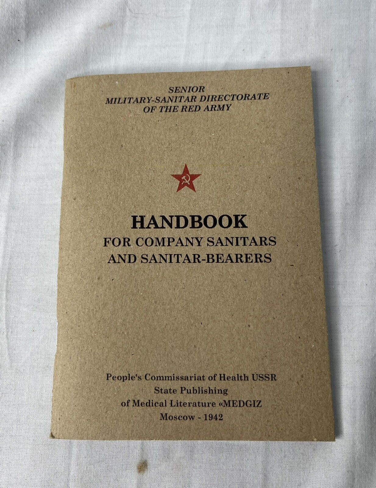 WWII Medic Manual For Sanitar bearers
