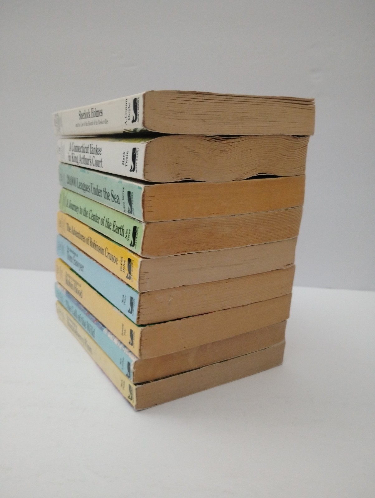Lot Moby Books Illustrated Classic Editions Vintage Mini Twain Doyle Verne + PB