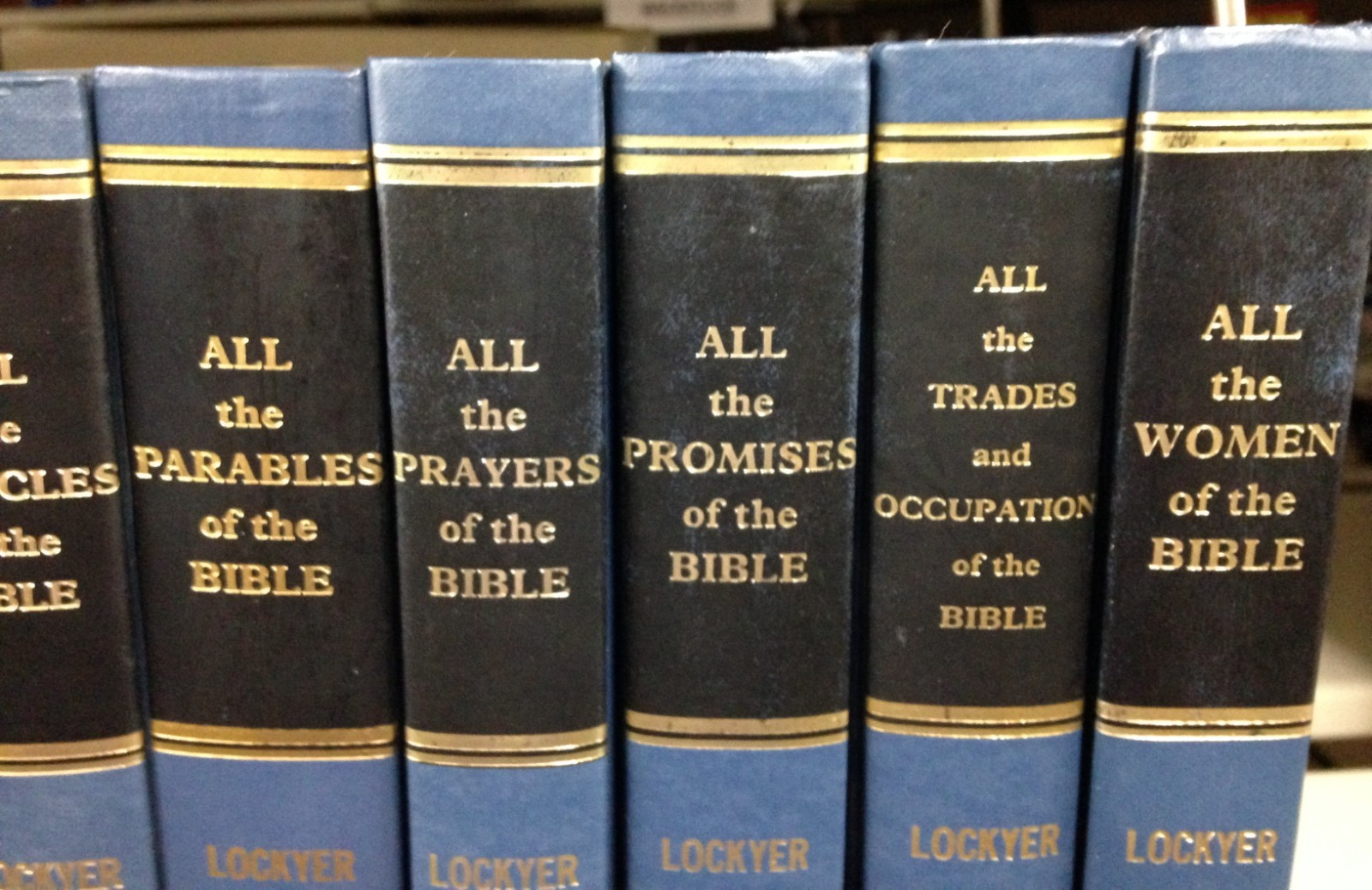 All the …. of the Bible Series H Lockyer 15 Vs Zondervan HBs 1969-73 VG 290611