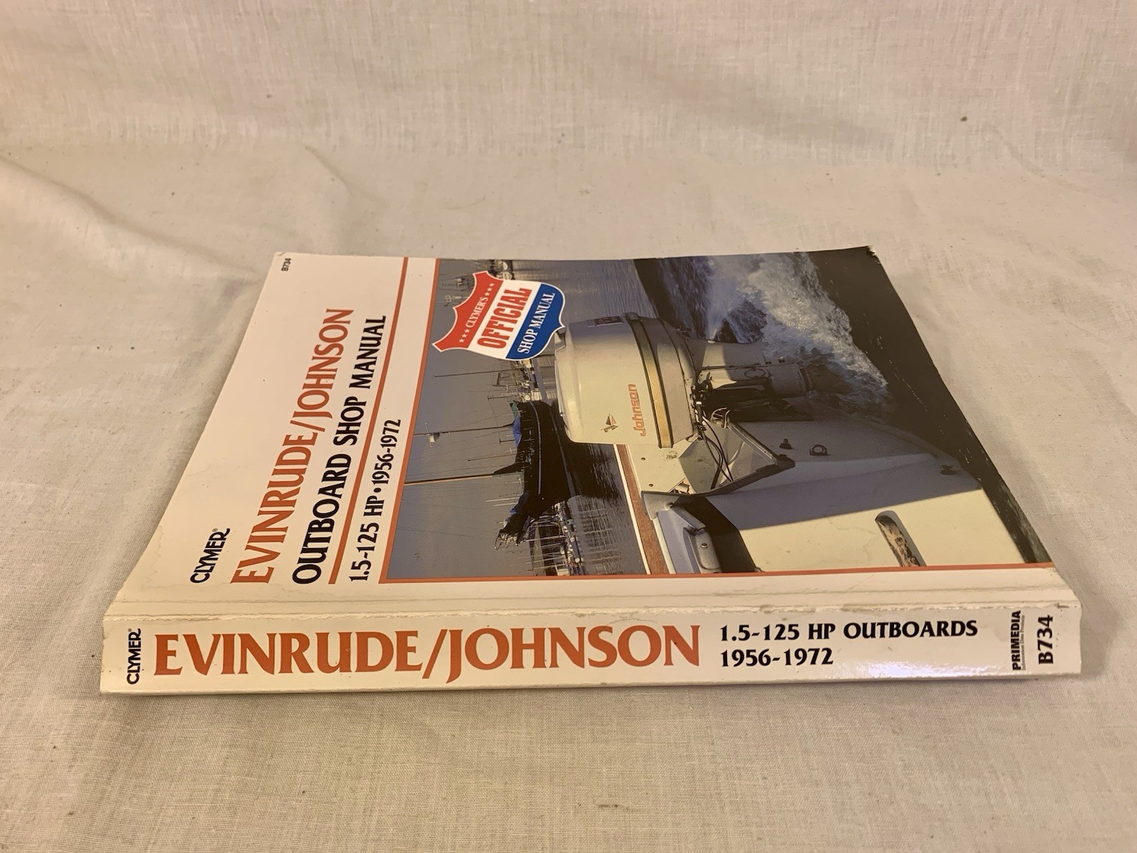 Clymer Evinrude Johnson OFFICIAL Outboard Shop Manual 1.5-125HP 1956-1972 8734