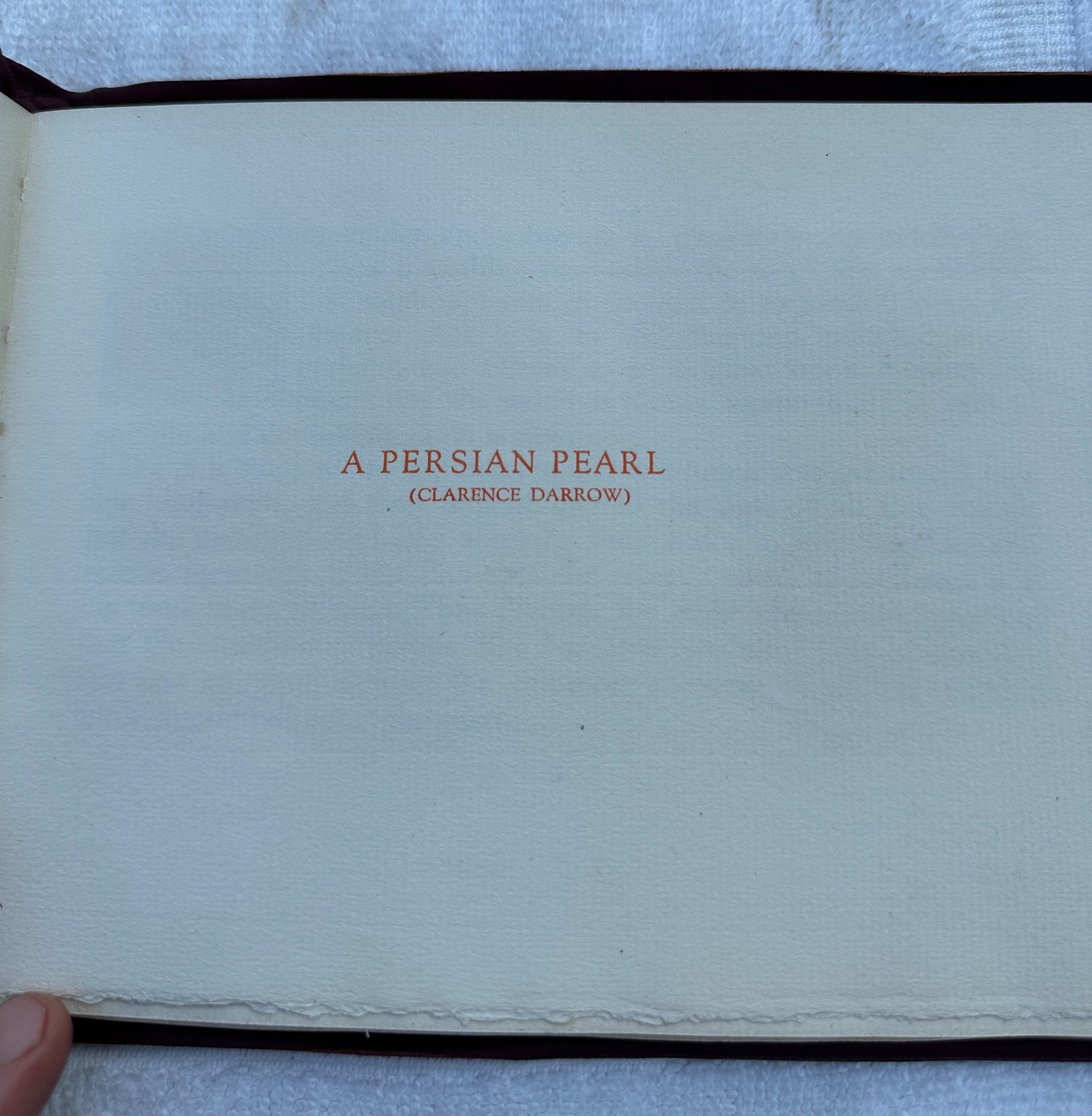 Vintage 1922 The Rubaiyat Of Omar Khayyam Suede Cover Book by Roycrofters w/ Box