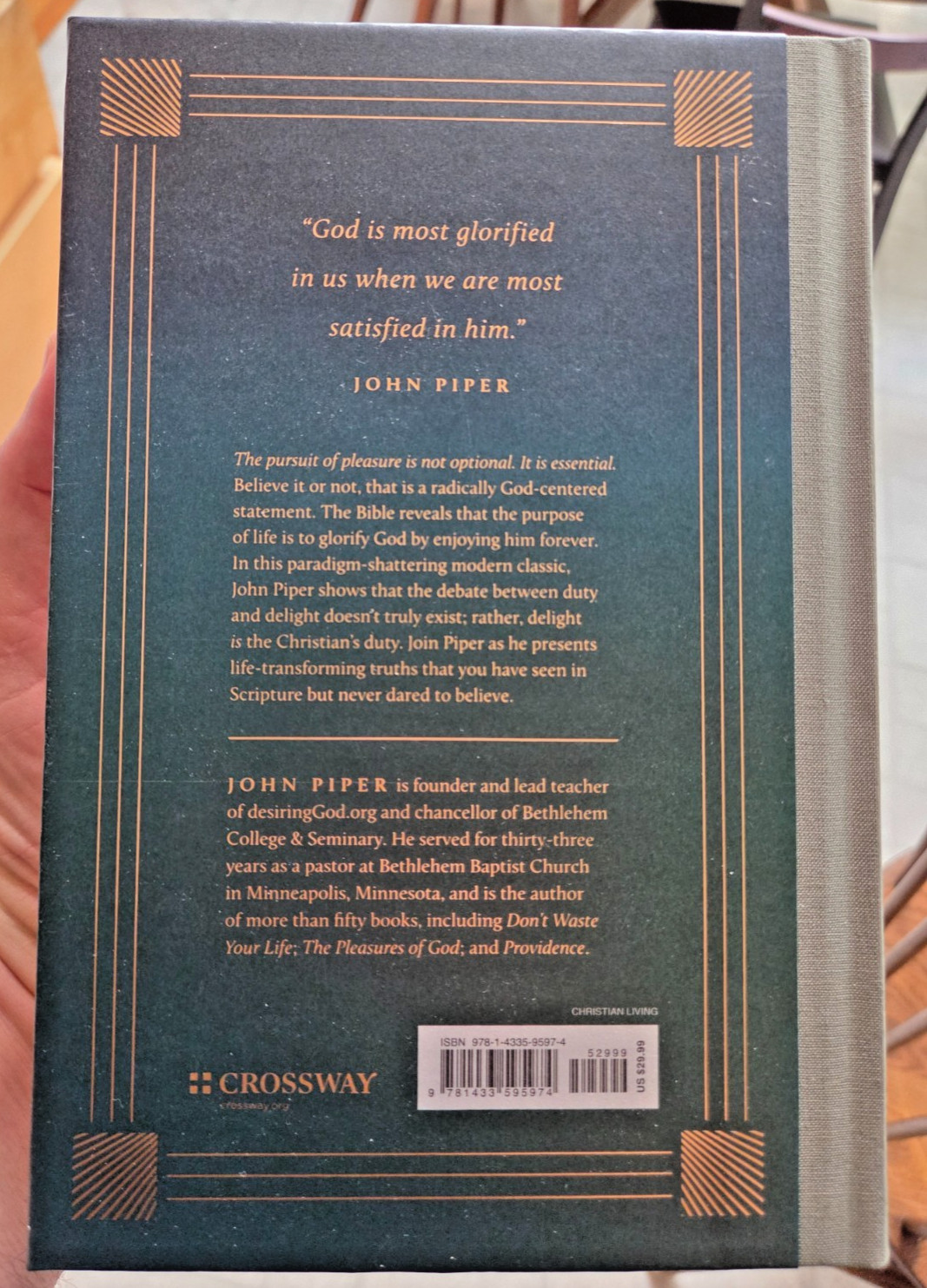 Desiring God: Meditations of a Christian Hedonist – Hardcover 2025 by John Piper