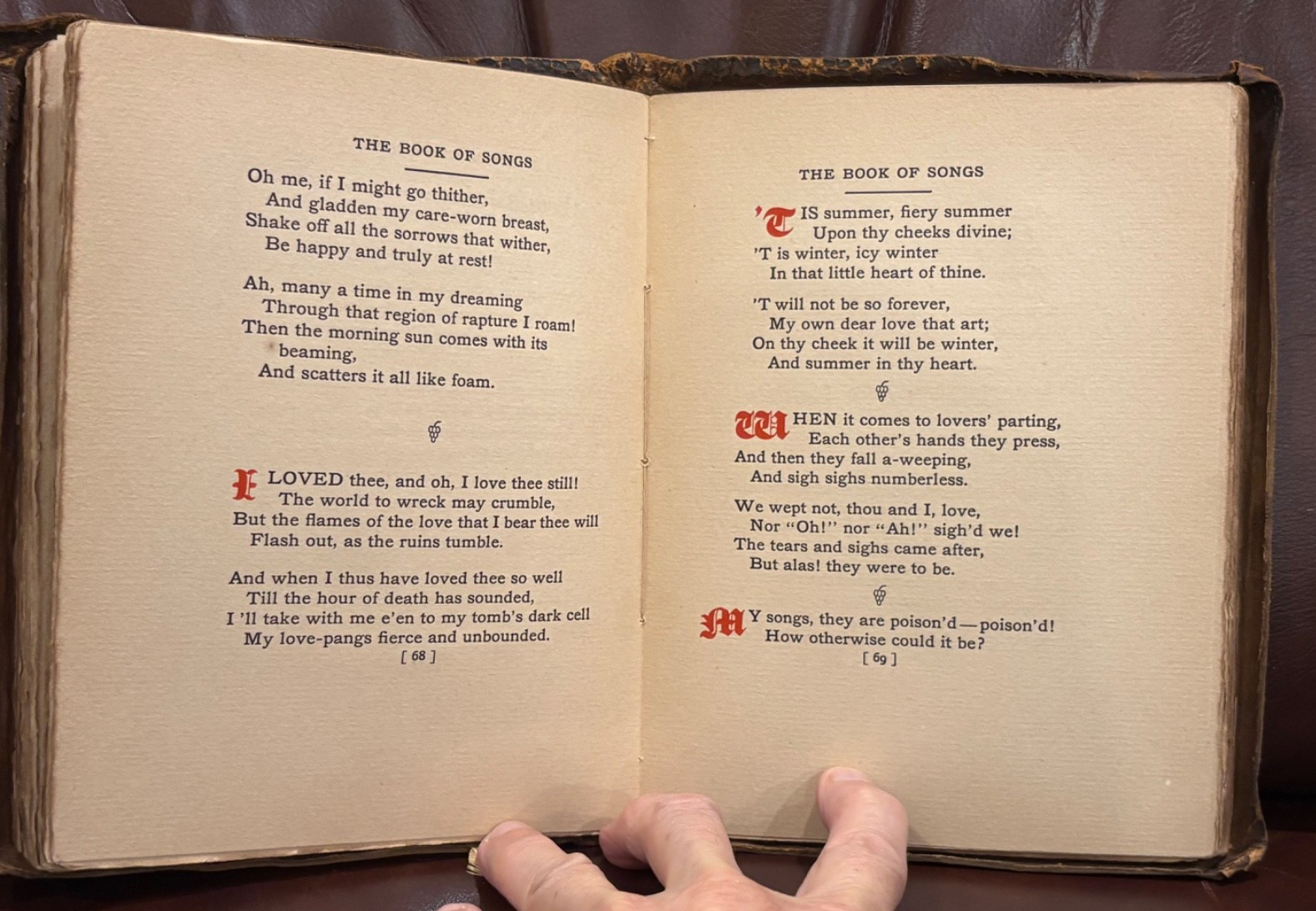 The Book of Songs-Heinrich Heine-1903-The Roycrofters-116 Pages-Elbert Hubbard