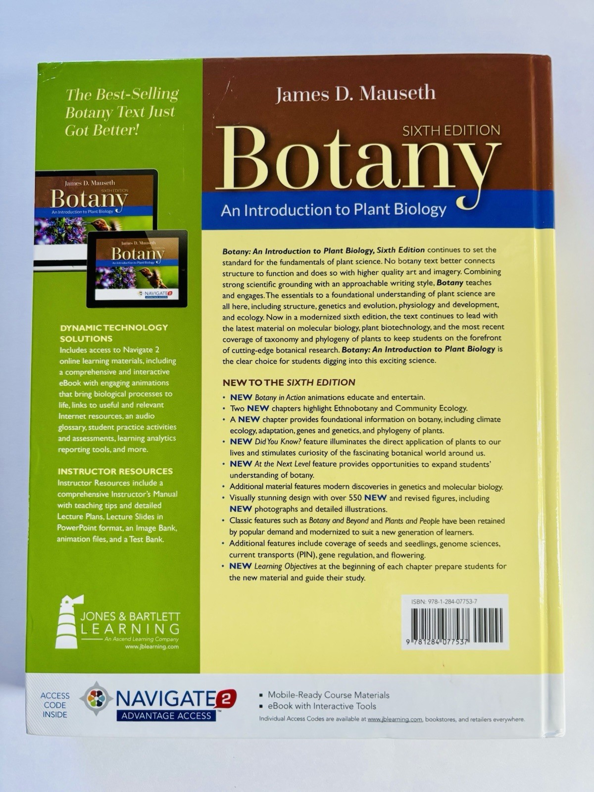 Botany: An Introduction to Plant Biology, 6th Edition by James D. Mauseth