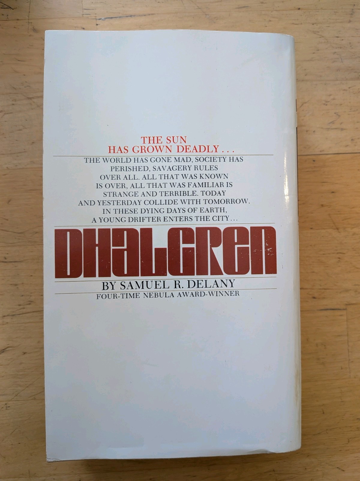DHALGREN – Samuel R. Delaney (1975 Bantam MM PB) Vintage Sci Fi 7th Print