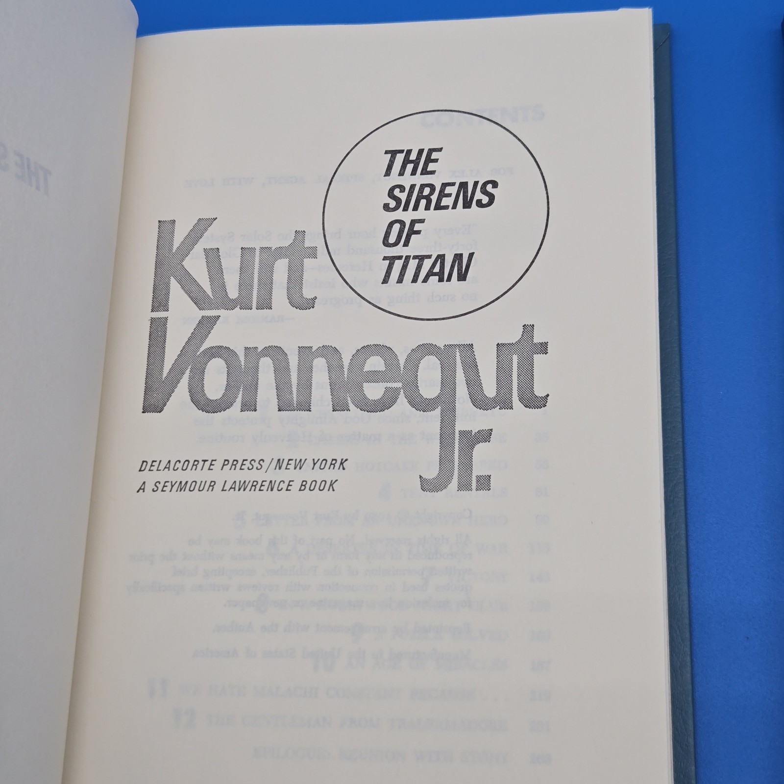 Kurt Vonnegut Jr Lot 3 Delacorte Hardcover Books Slaughterhouse Sirens Breakfast