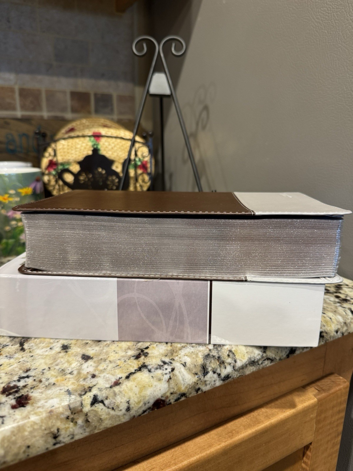 NWT in box Zondervan NIV Couples‘ Devotional Bible Brown/Silver Leathersoft 2012