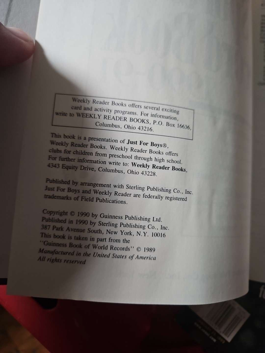 1990s Guinness Sports Record Book