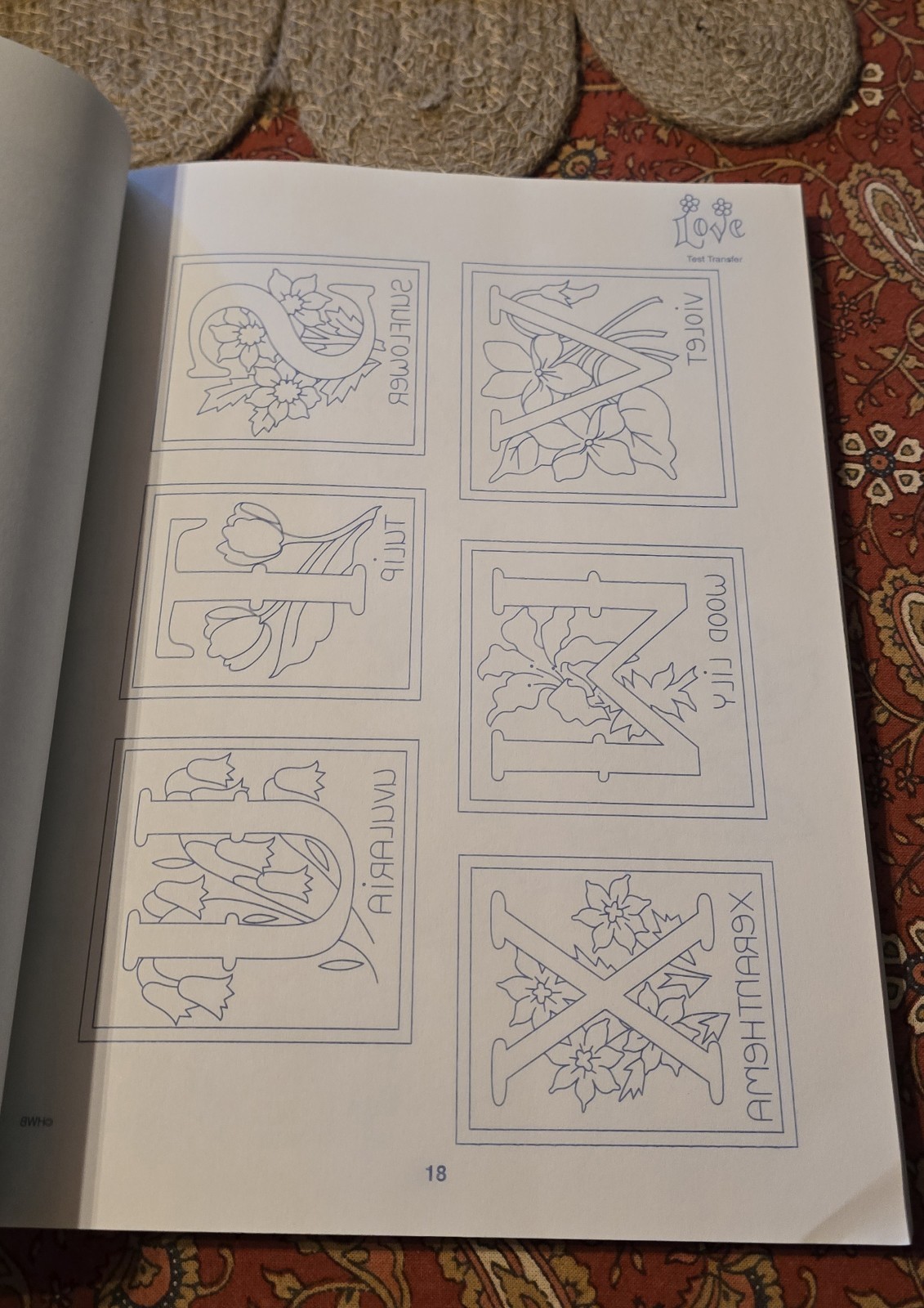 FLOWERS FROM MY GARDEN: IRON-ON TRANSFERS By Vicki Blizzard – Hardcover *VG+*