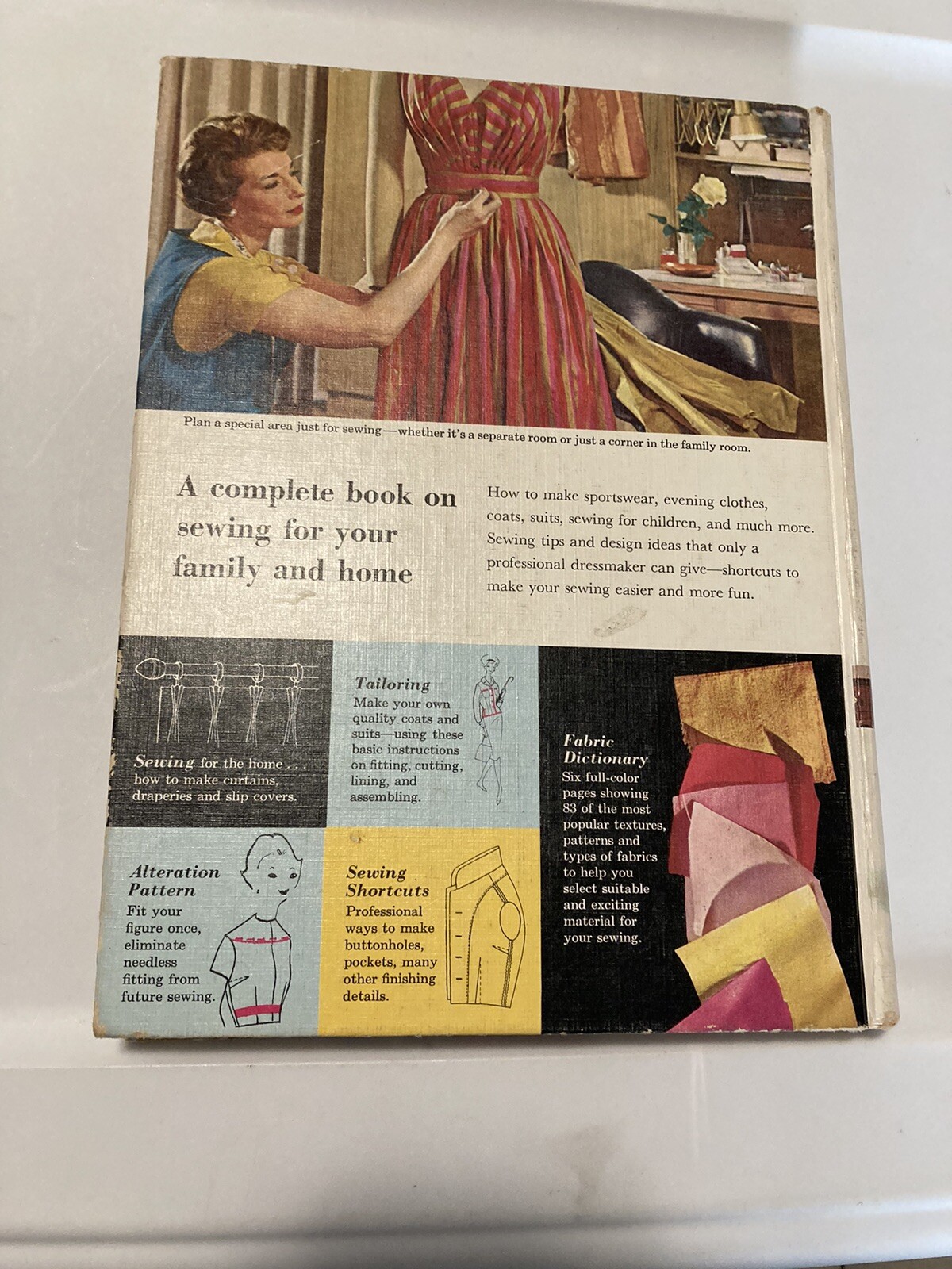 1961 Better Homes & Gardens Sewing Book – How To Sew At Home Hardcover MCM