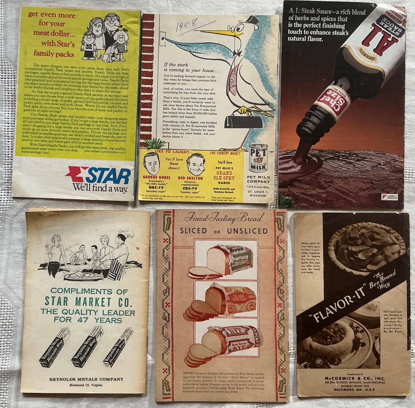 Lot of 60+ Vntg Advertising Cookbook Booklet Pamphlet Recipes 1930s – 2000s