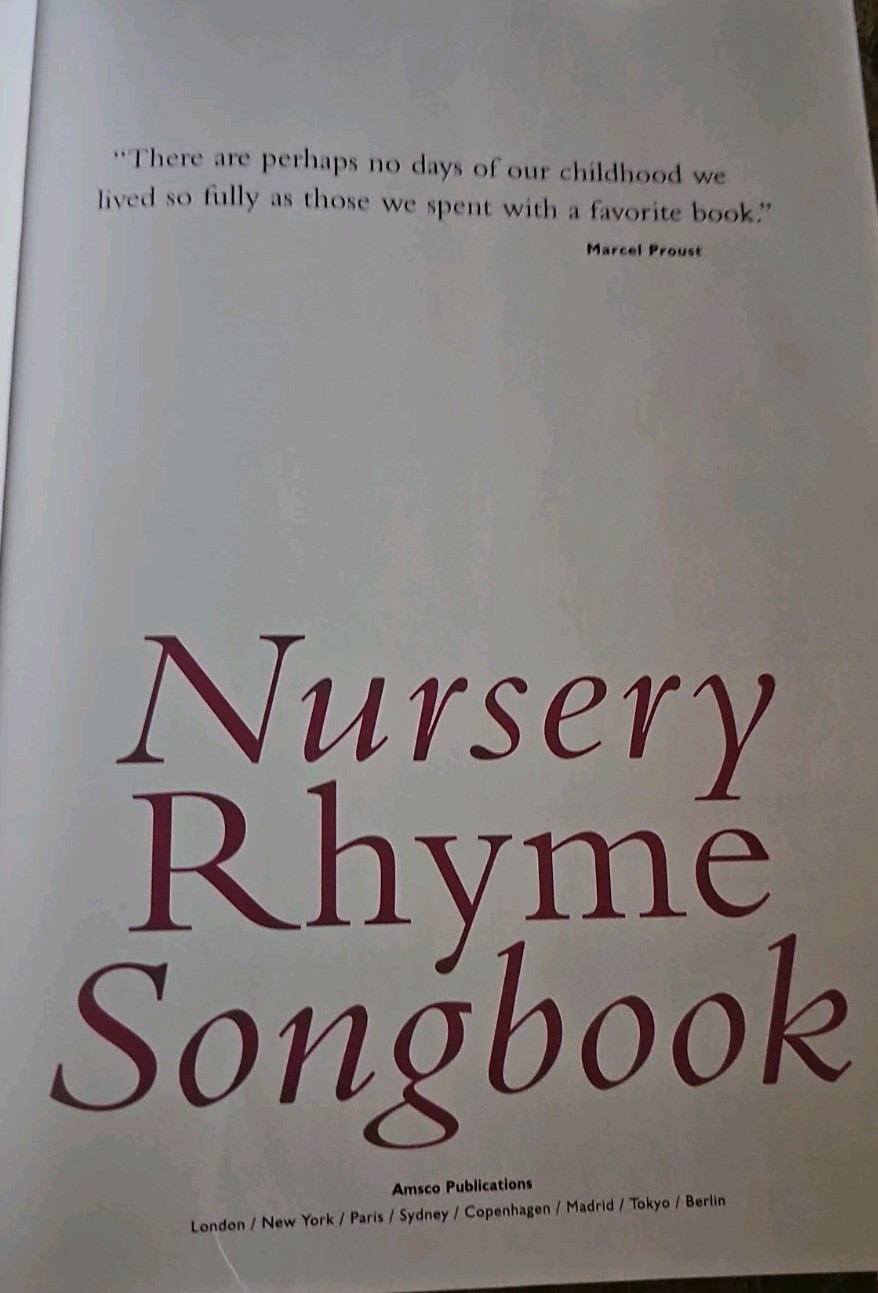Nursery Rhyme Songbook By Amsco Productions (2005)