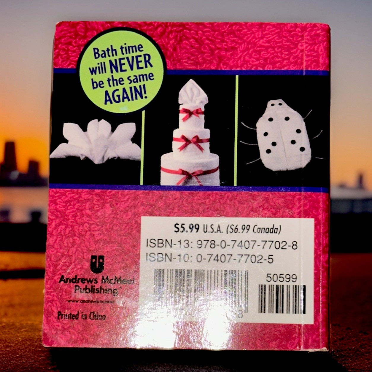 THE LITTLE BOOK OF TOWEL ORIGAMI By Alison Jenkins *Excellent Condition*