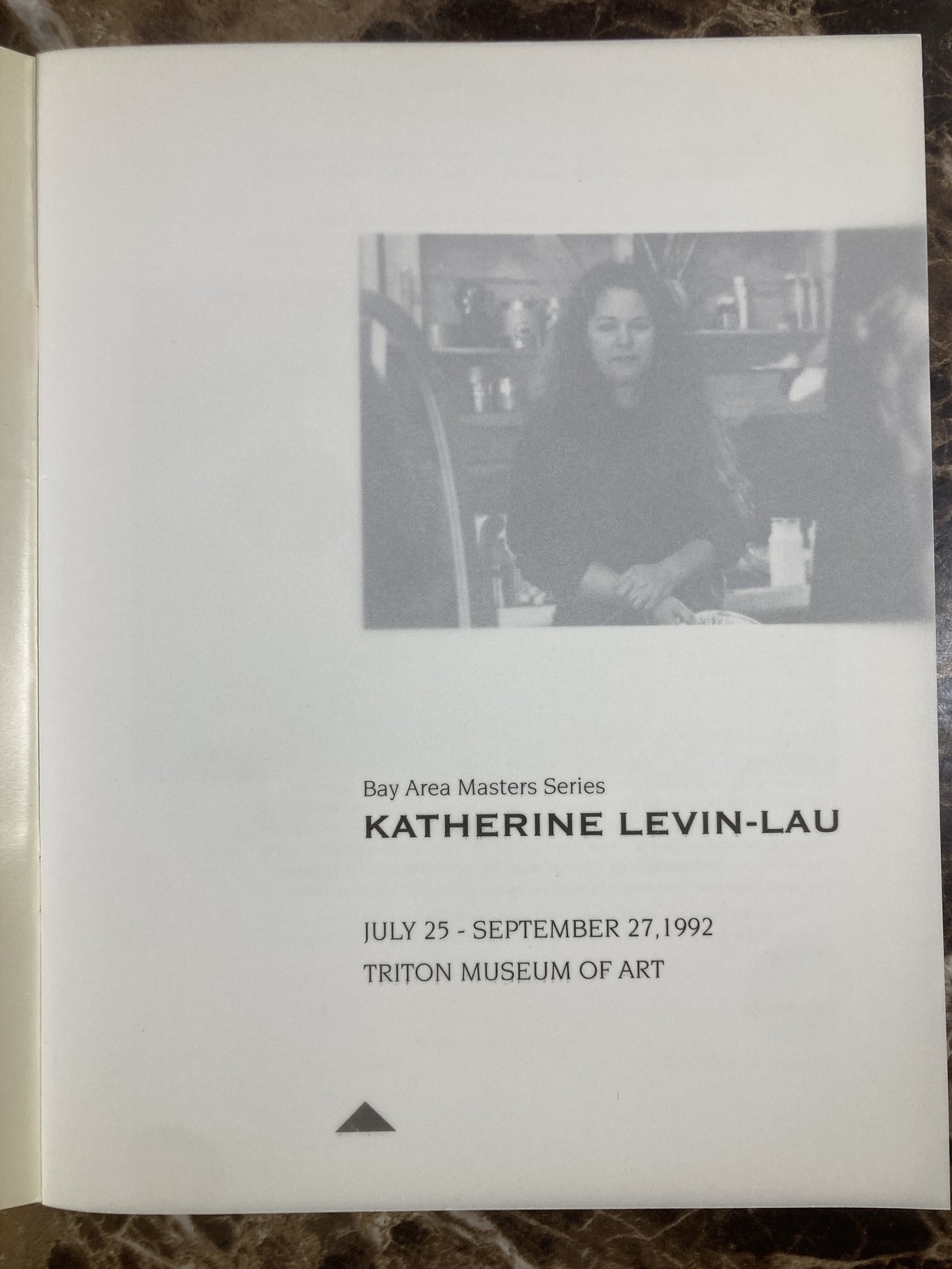 Katherine Levin-Lau Bay Area Masters Series Triton Museum of Art 1992 Catalog