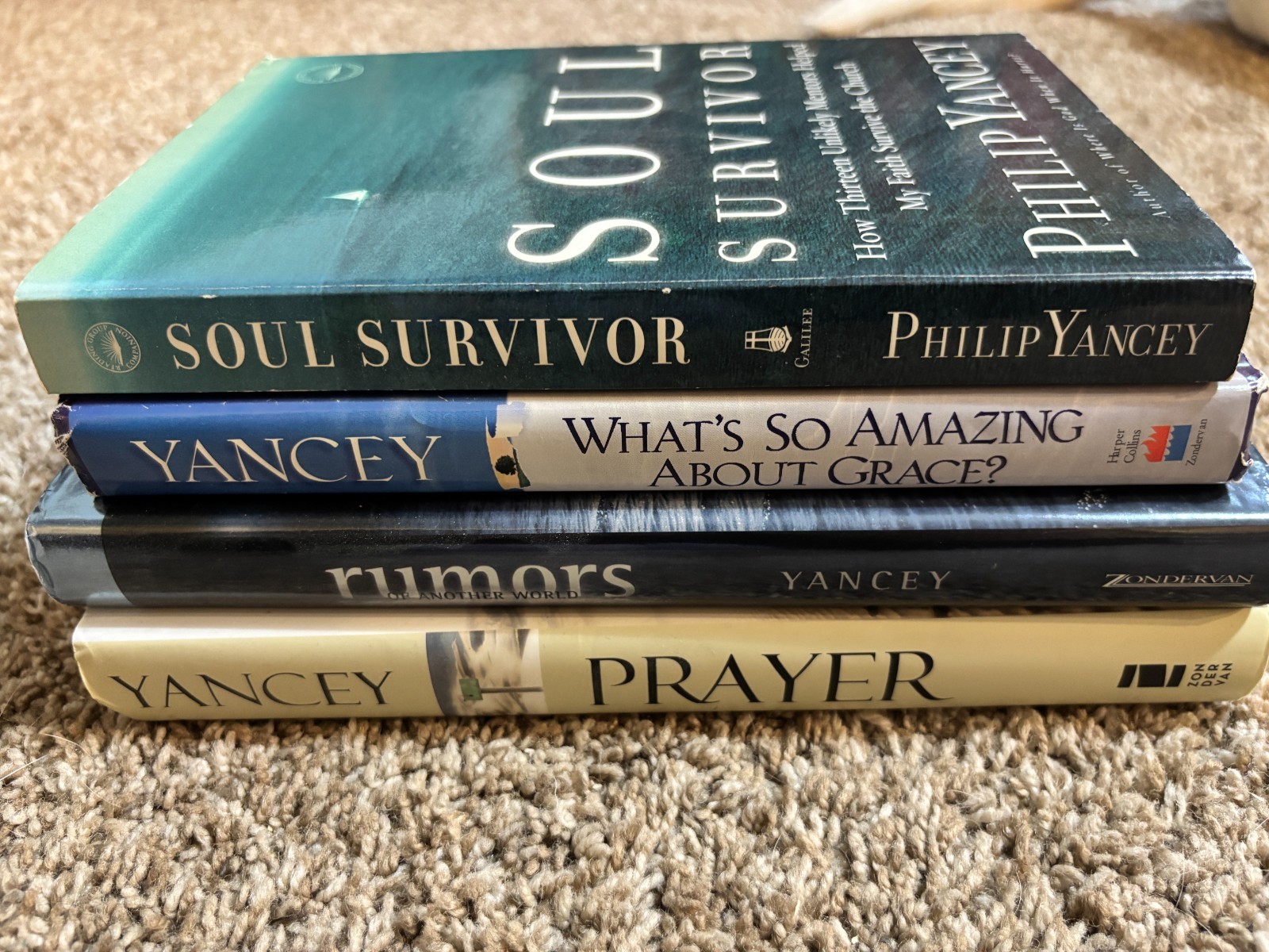 4 Philip Yancey Book Lot Christian Living Nonfiction Religion Faith Self-Help