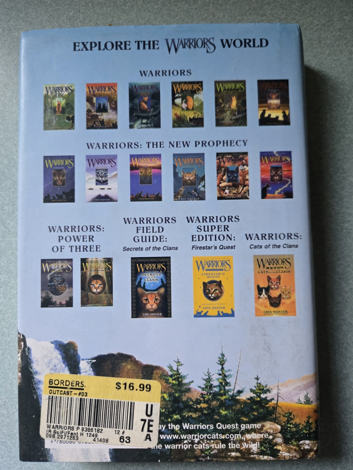 Erin Hunter Warriors Arc 3: Power of Three 1-6 Hardcover Set w/ Dust Jacket