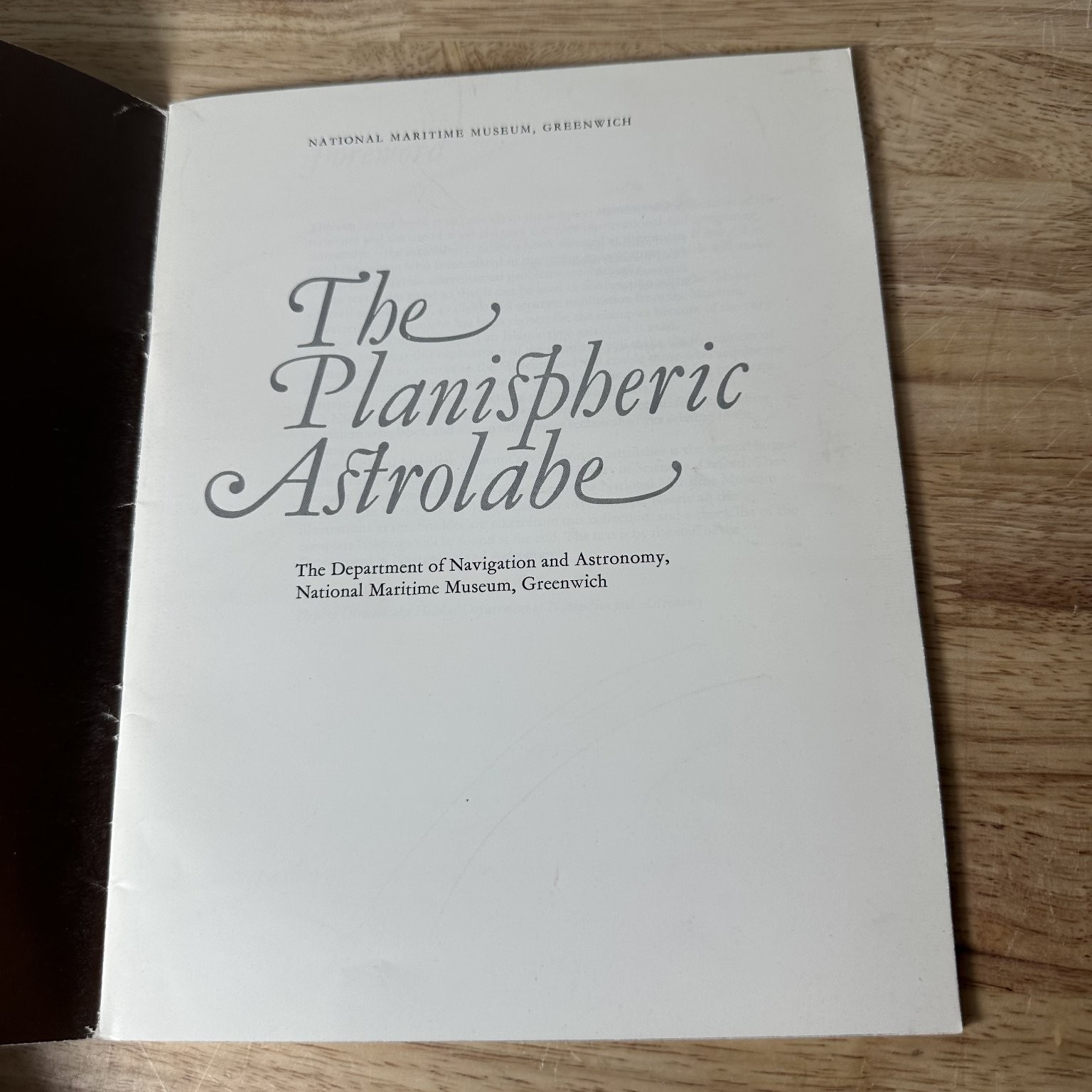 The Planispheric Astrolabe National Maritime Museum Greenwich 1976 Astronomy