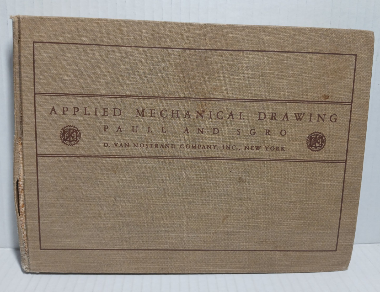 Applied Mechanical Drawing by Paull and SGRO 1942 Vintage Hardcover (Acceptable)