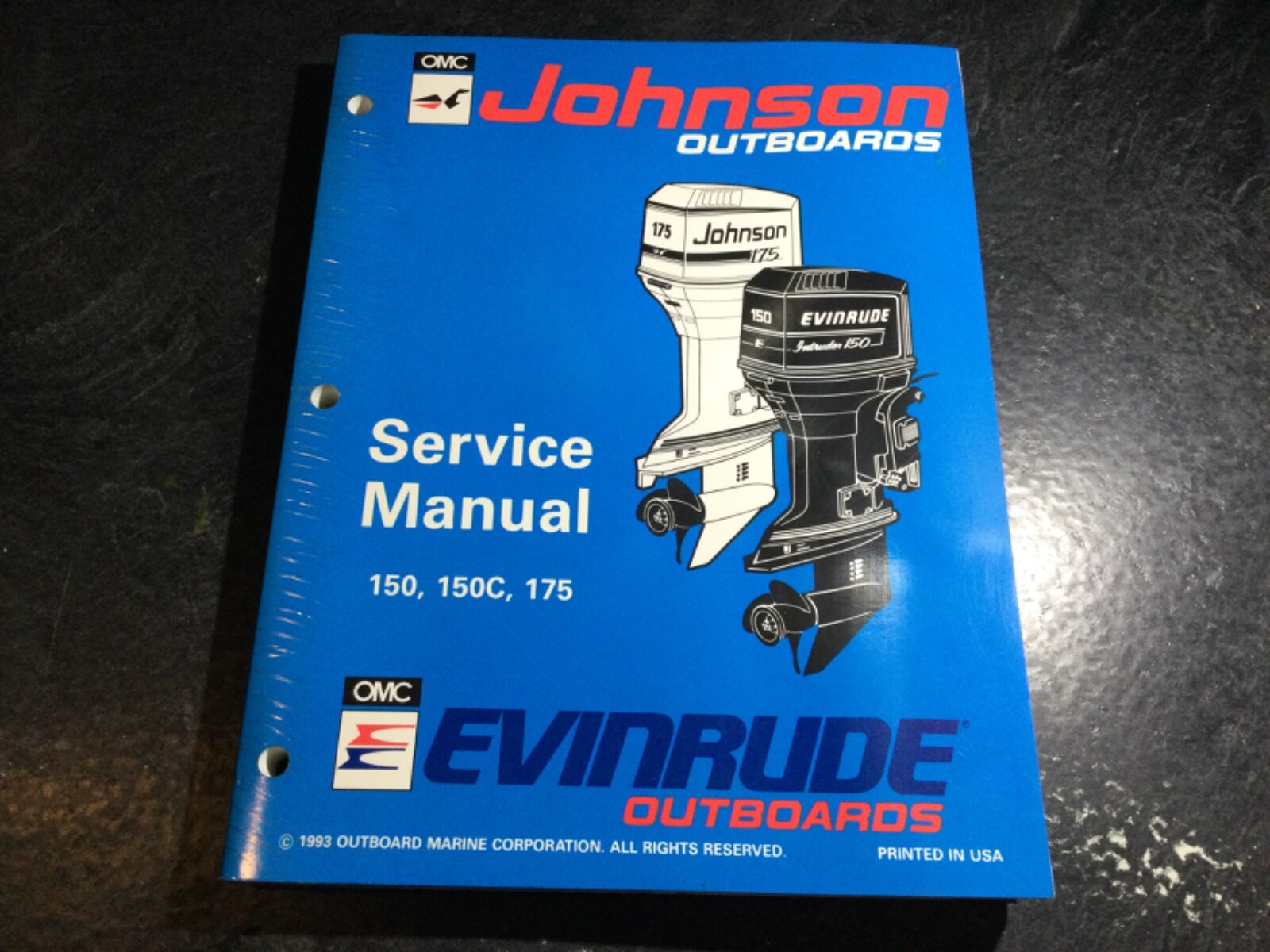 1994 Johnson & Evinrude 150 150C 175 HP V6 Outboard Service Manual 60° V #500611