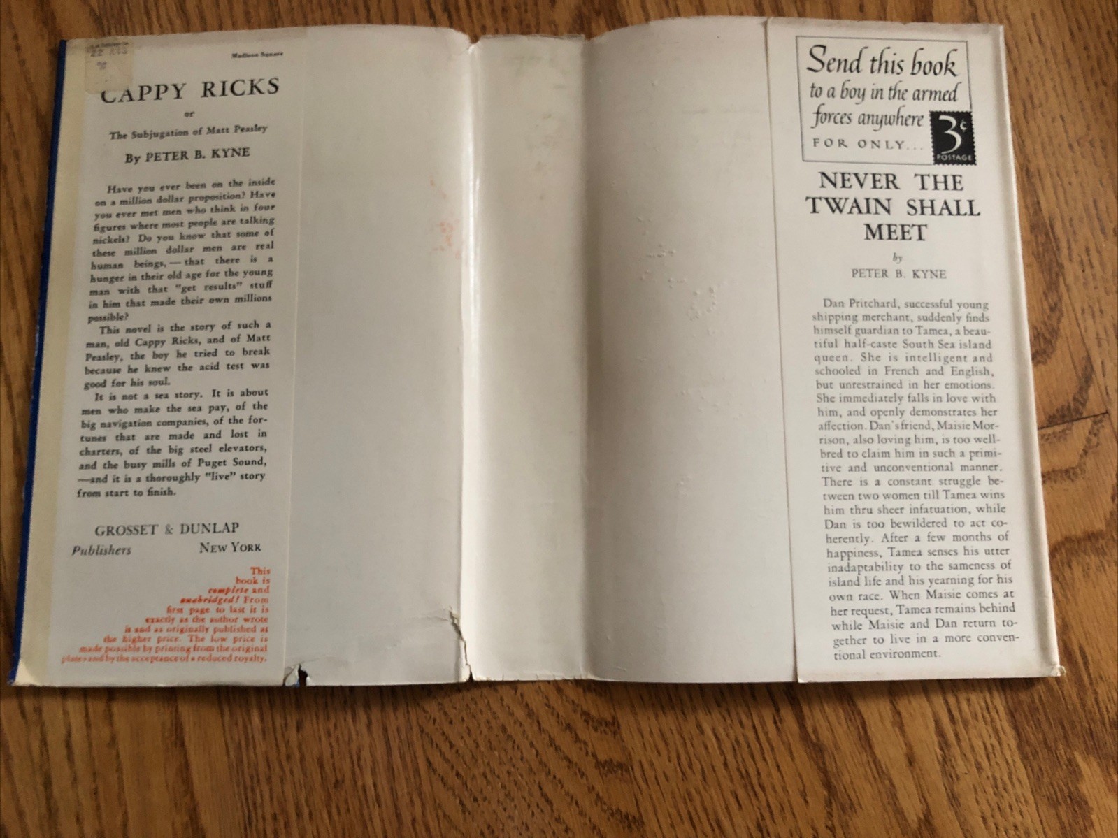 Lot 4 Vtg Peter B. Kyne Novels 1910s-1930s HC Comrade Cappy Enchanted Also Serve